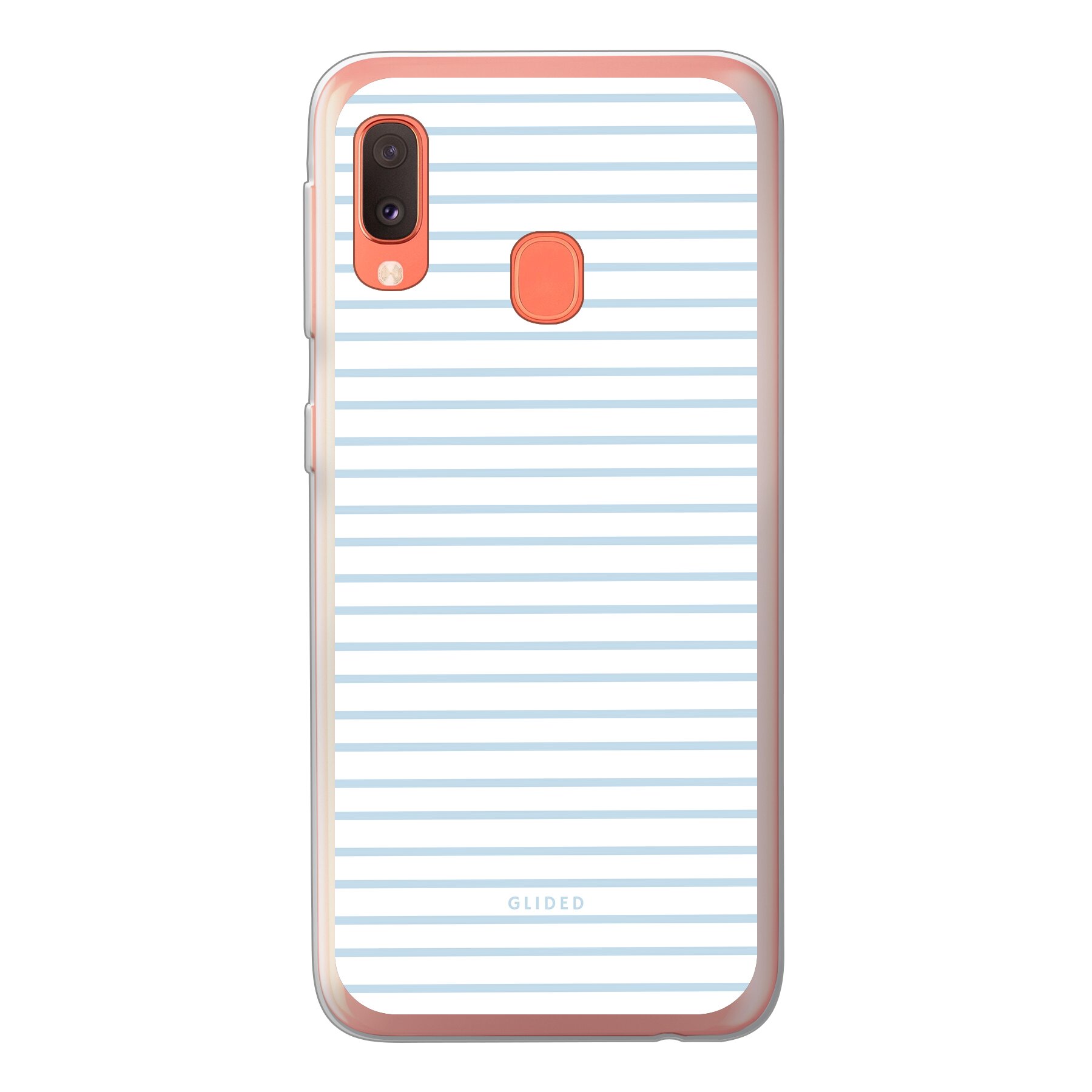 Blue & White Stripes - Samsung Galaxy A20e Handyhülle