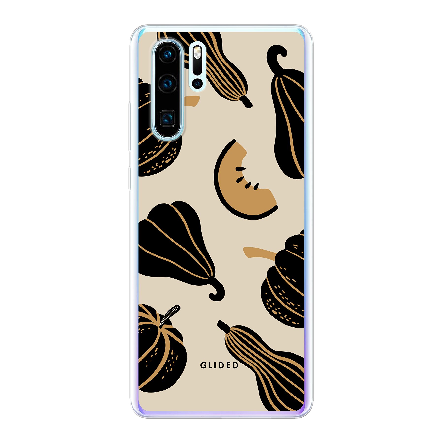 Beige and Black Pumpkin - Huawei P30 Pro Handyhülle