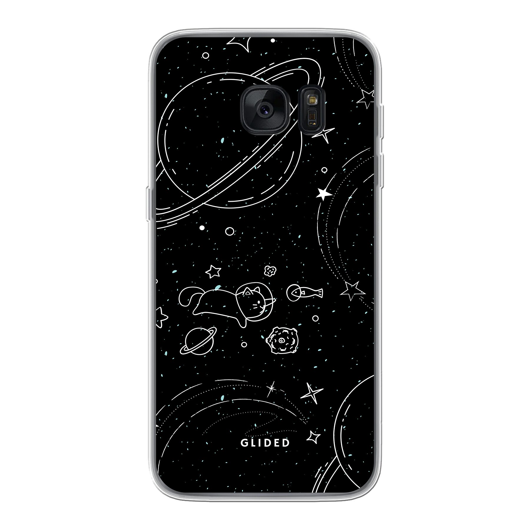 Cosmic Cat - Samsung Galaxy S7 Handyhülle
