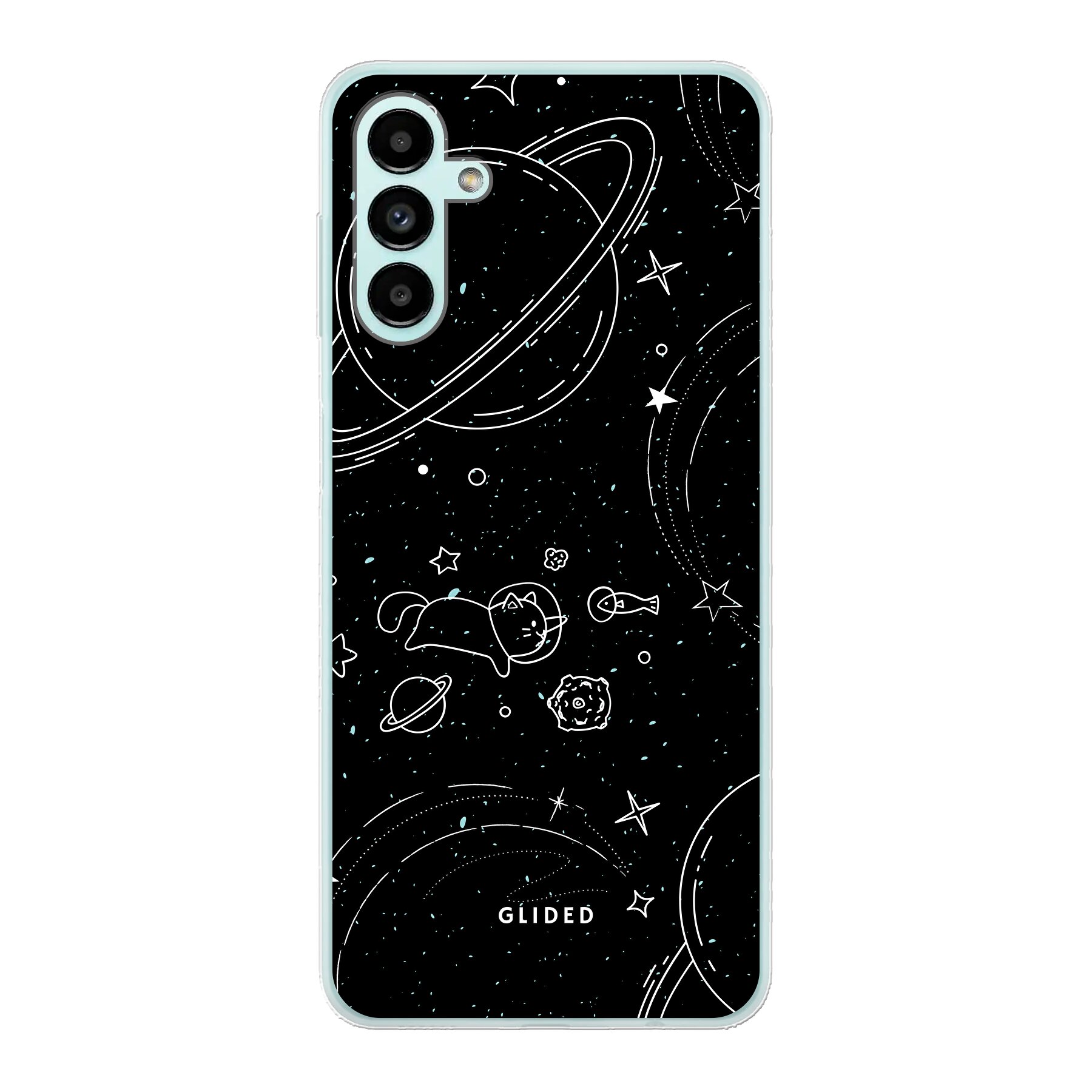 Cosmic Cat - Samsung Galaxy A04s Handyhülle