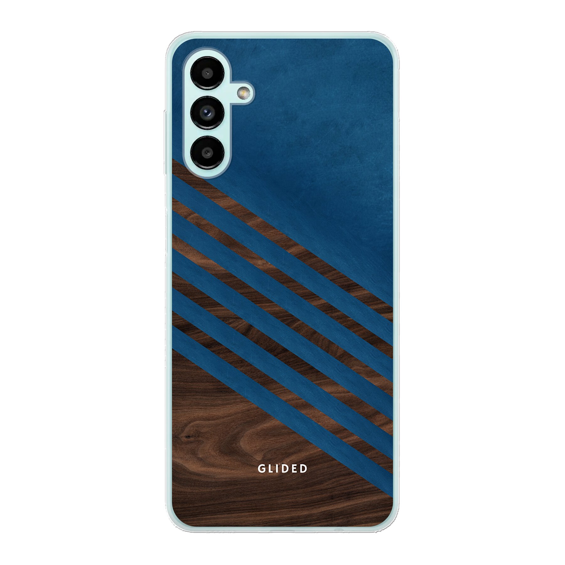 Blue Wood - Samsung Galaxy A04s Handyhülle