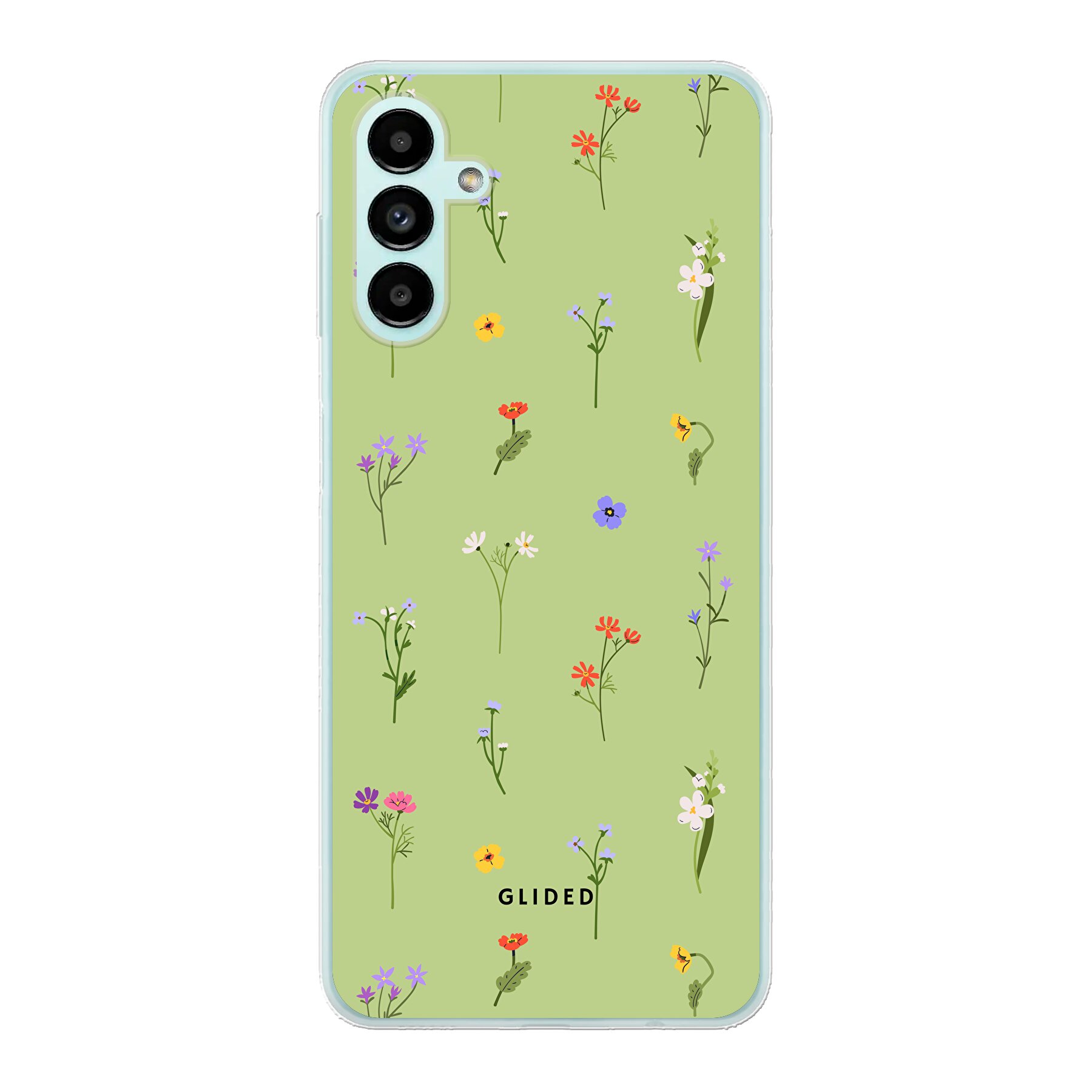 Green Floral - Samsung Galaxy A04s Handyhülle