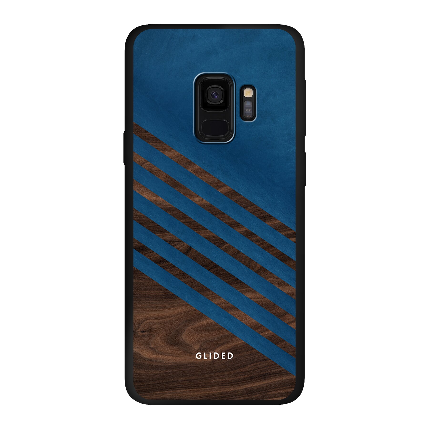 Productafbeelding Blue Wood - Samsung Galaxy S9 Handyhülle