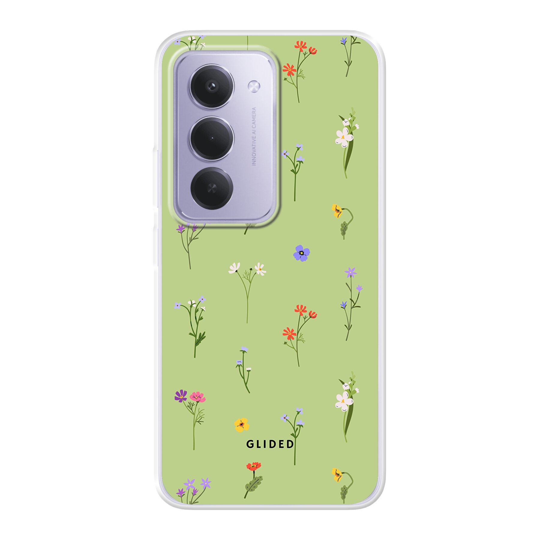 Green Floral - Xiaomi Redmi 15 4G Handyhülle