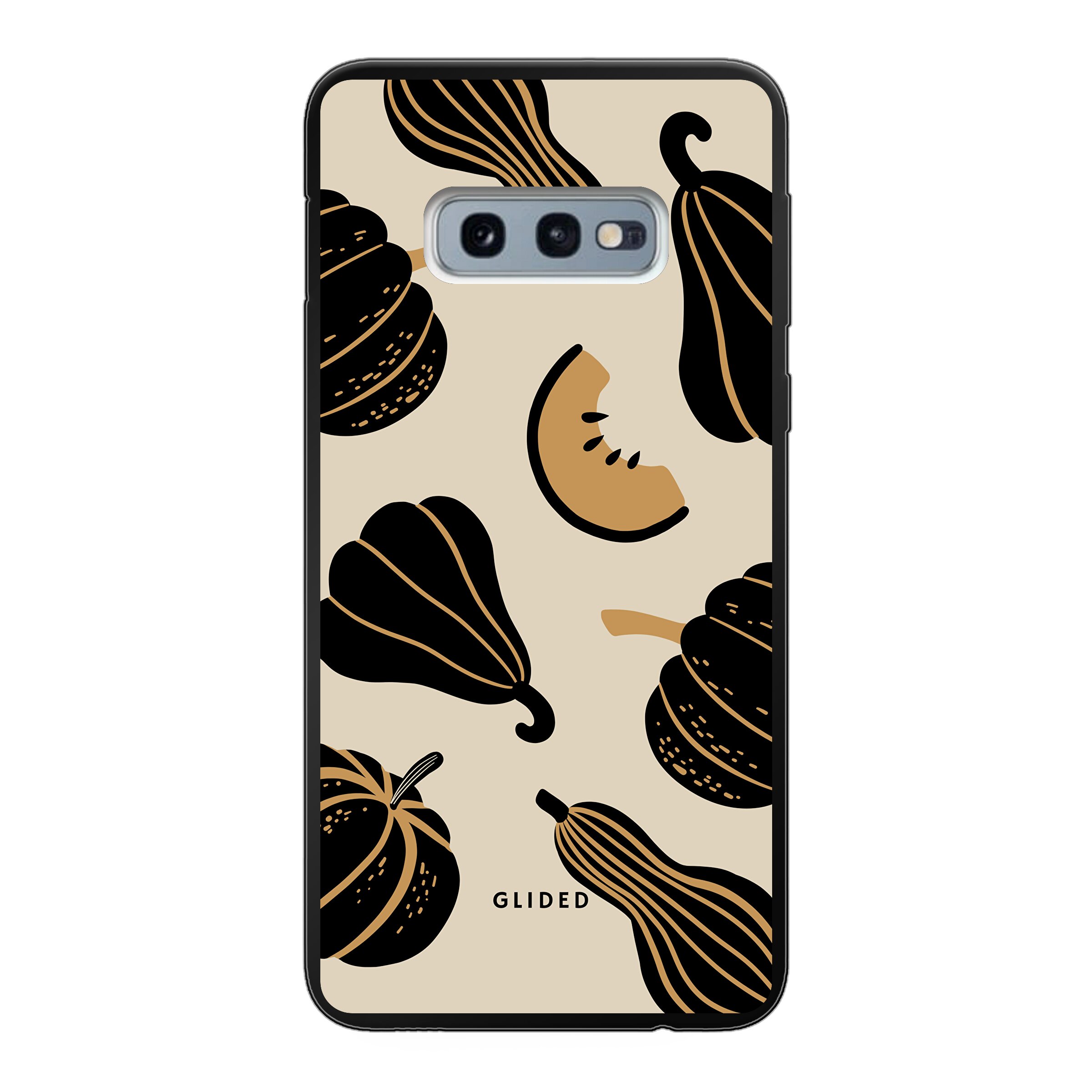 Beige and Black Pumpkin - Samsung Galaxy S10e Handyhülle
