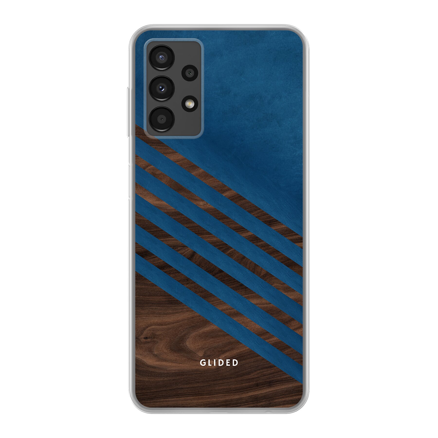 Blue Wood - Samsung Galaxy A13 4G Handyhülle