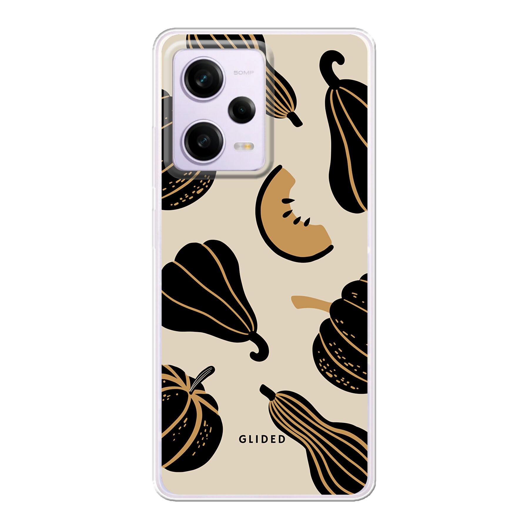 Beige and Black Pumpkin - Xiaomi Poco X5 Handyhülle