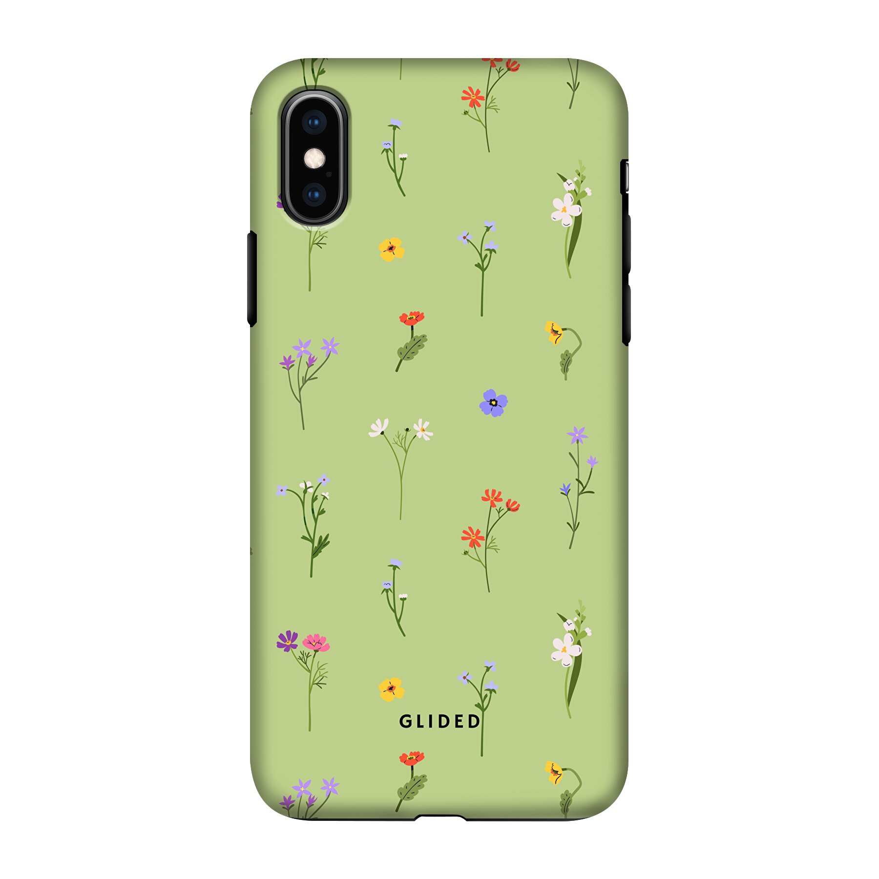 Produktbild Green Floral - iPhone Xs Handyhülle