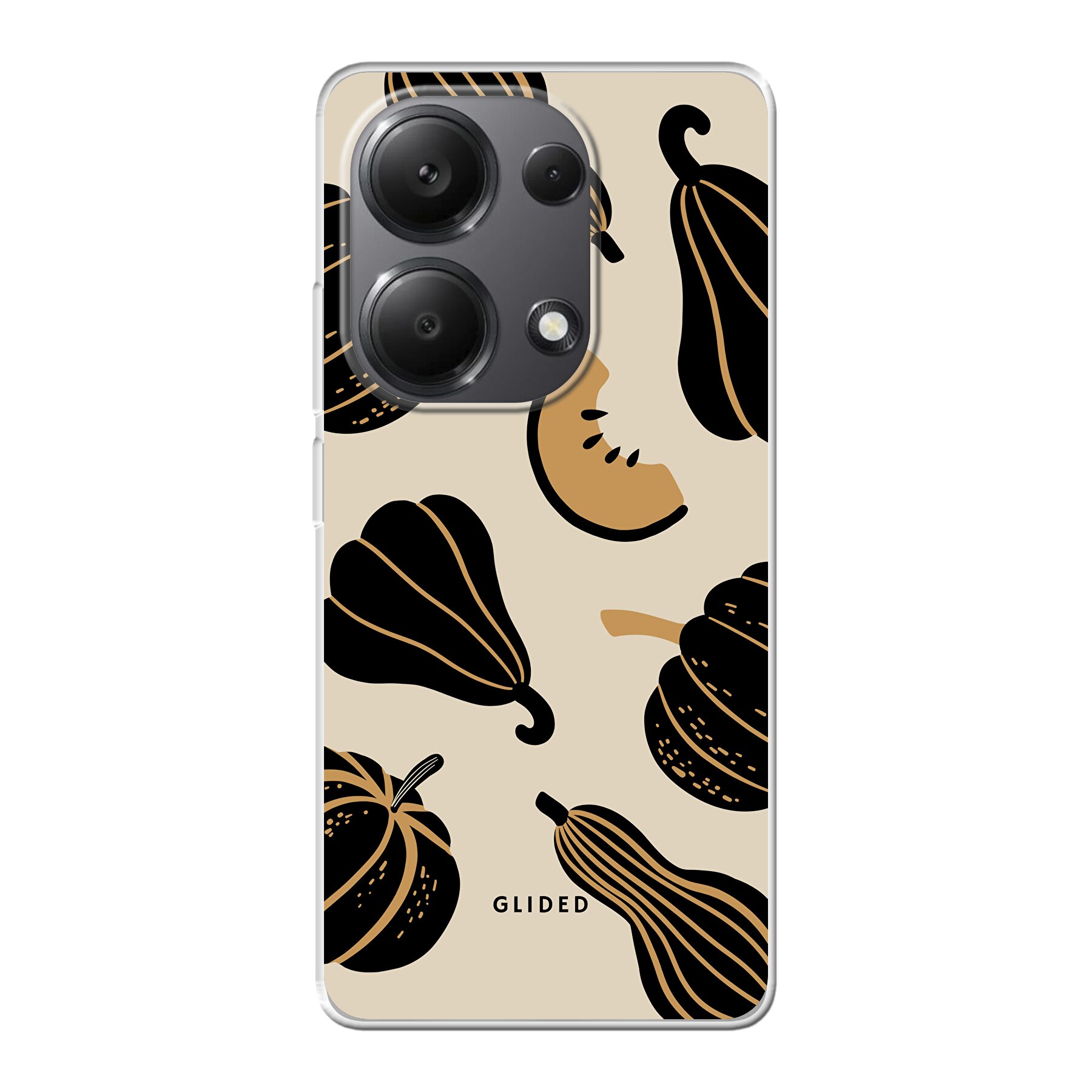 Beige and Black Pumpkin - Xiaomi Poco M6 Pro Handyhülle