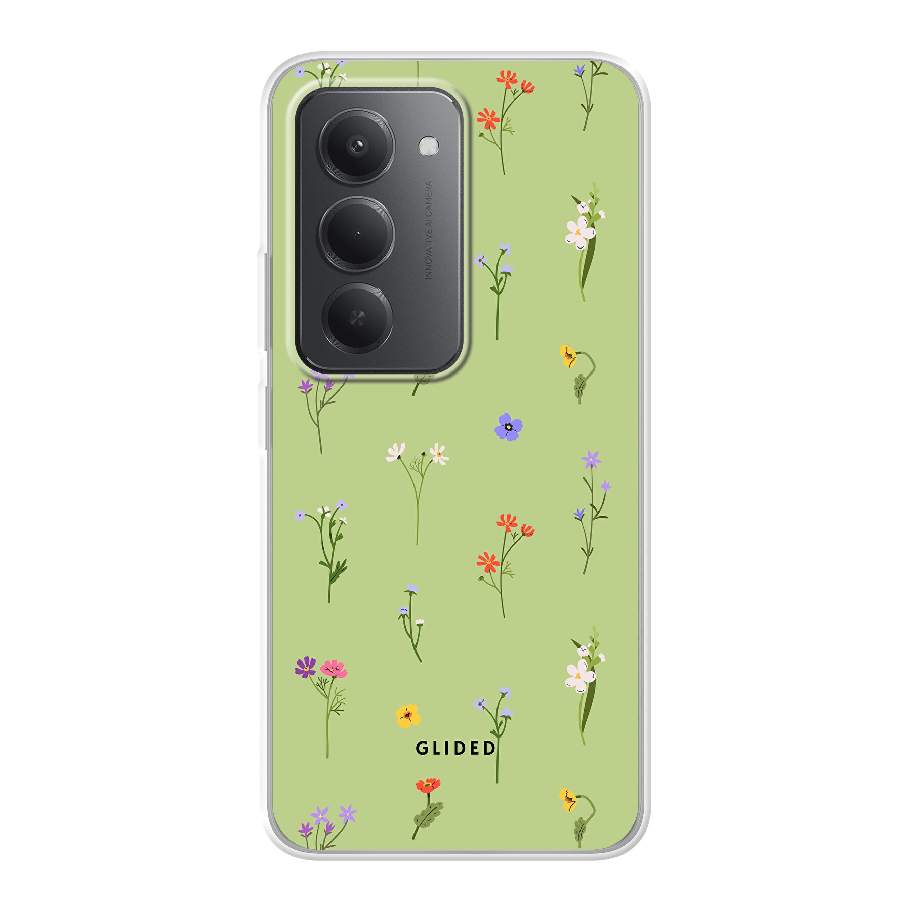 Green Floral - Xiaomi Redmi 15 Handyhülle