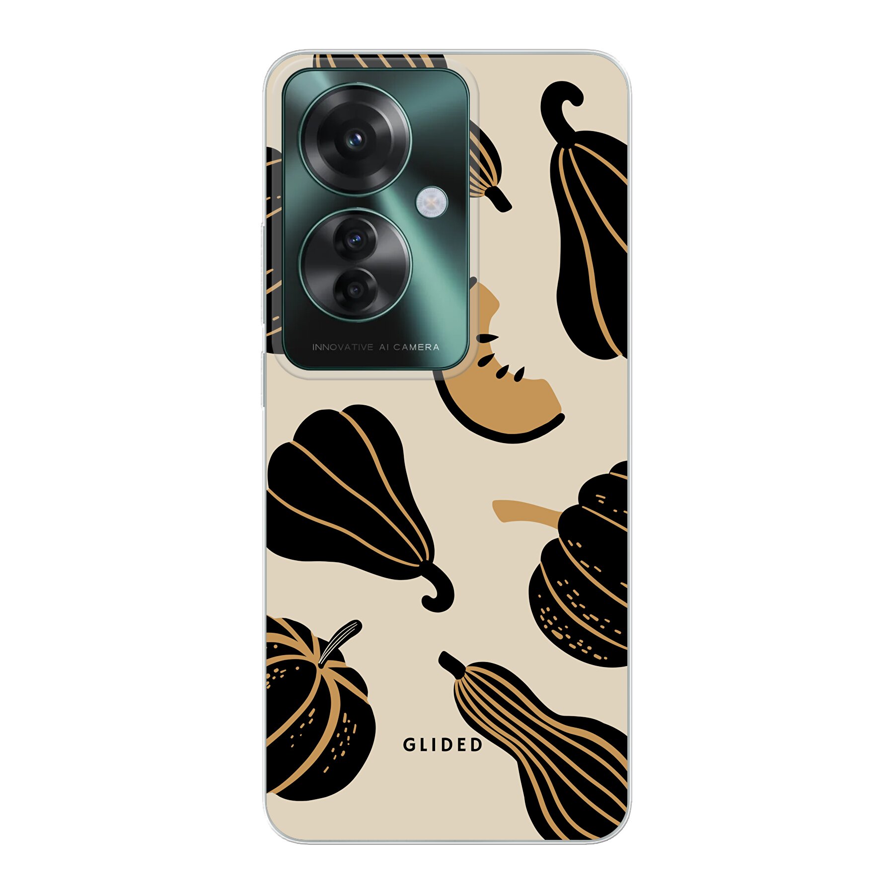 Beige and Black Pumpkin - Oppo Reno11 F Handyhülle