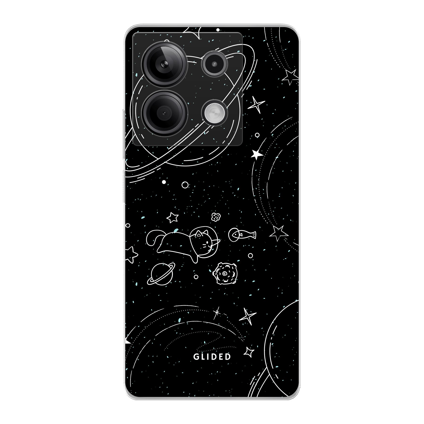 Cosmic Cat - Xiaomi Redmi Note 13 5G Handyhülle