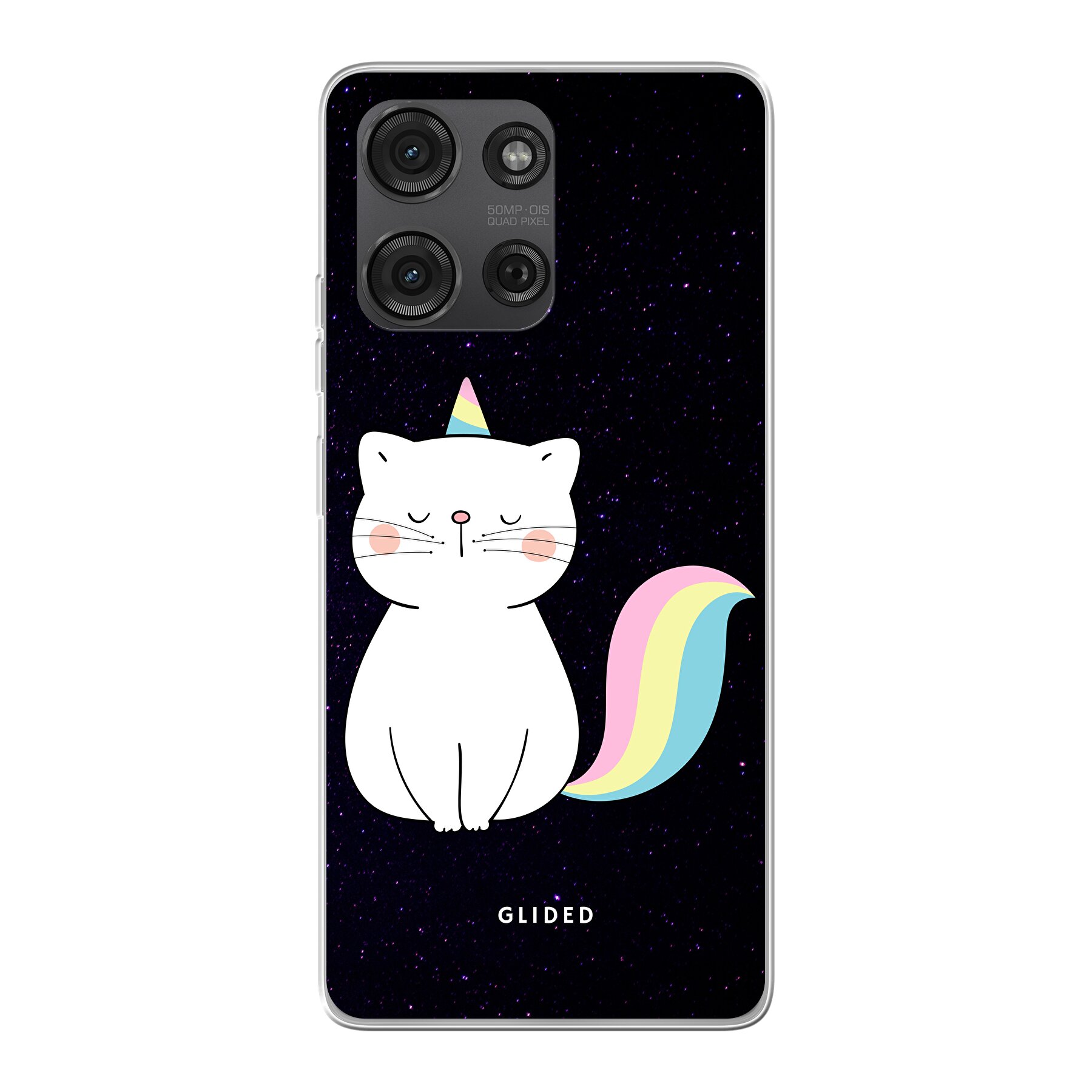Unicorn Cat - Motorola Moto G75 Handyhülle