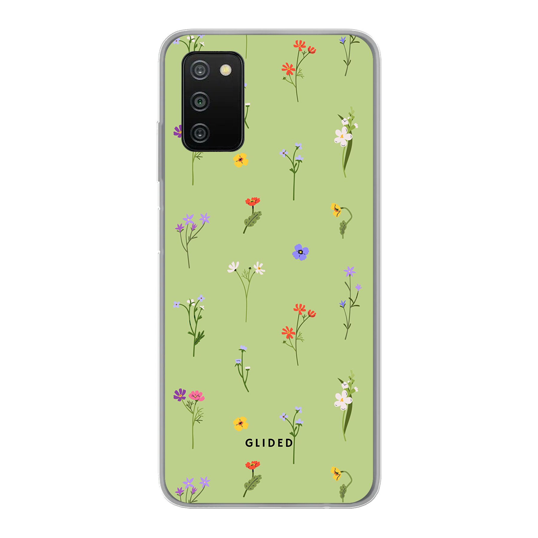 Produktbild Green Floral - Samsung Galaxy A03s Handyhülle