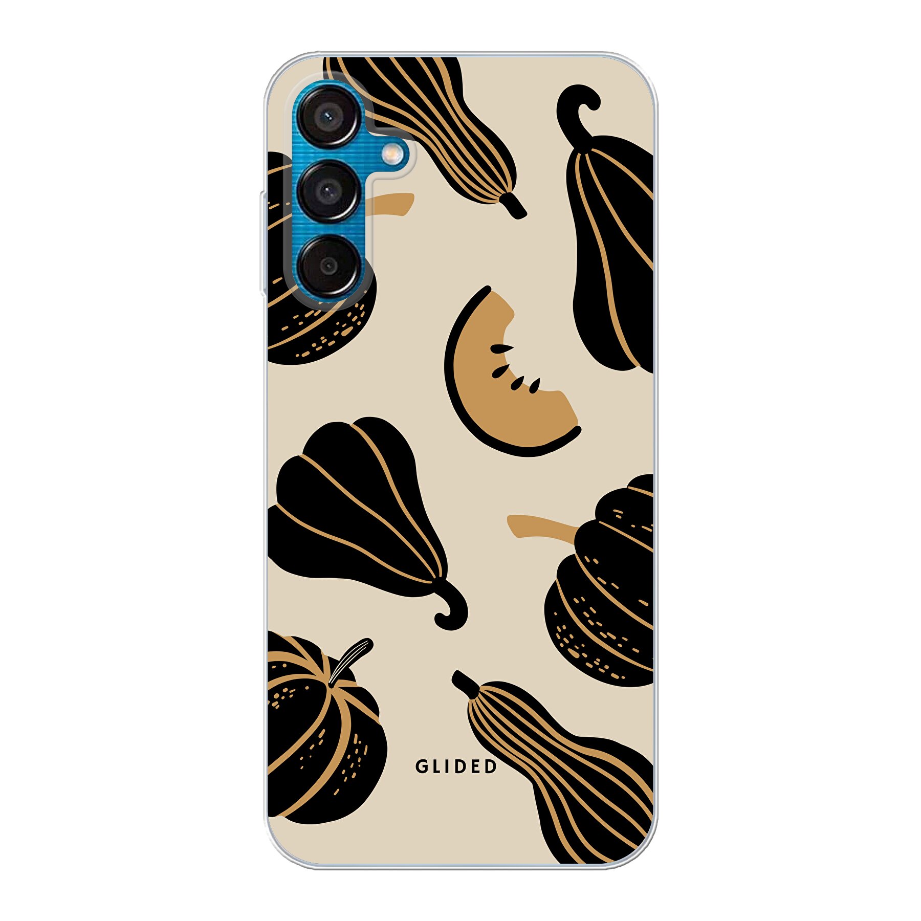 Produktbild Beige and Black Pumpkin - Samsung Galaxy M15 Handyhülle