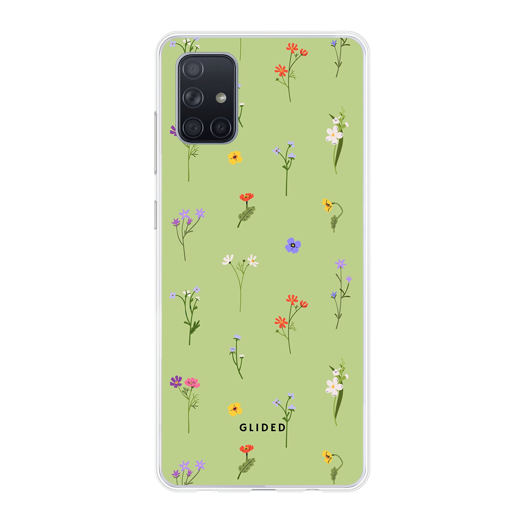 Produktbild Green Floral - Samsung Galaxy A71 4G Handyhülle