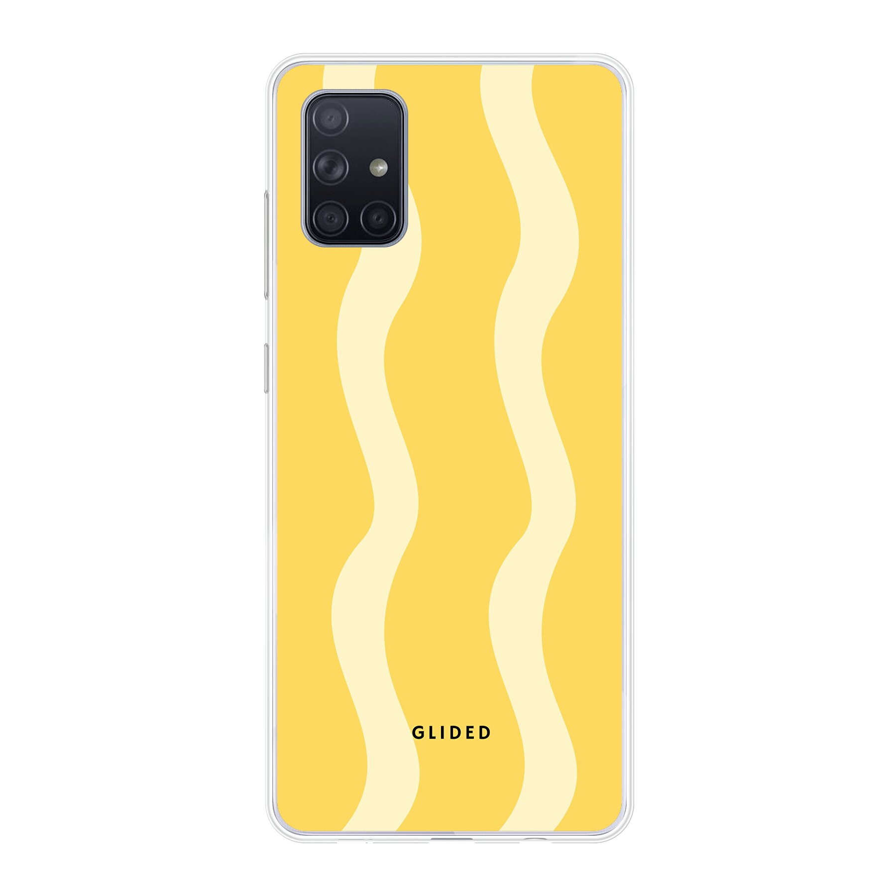 Produktbild Yellow Wavy - Samsung Galaxy A71 4G Handyhülle