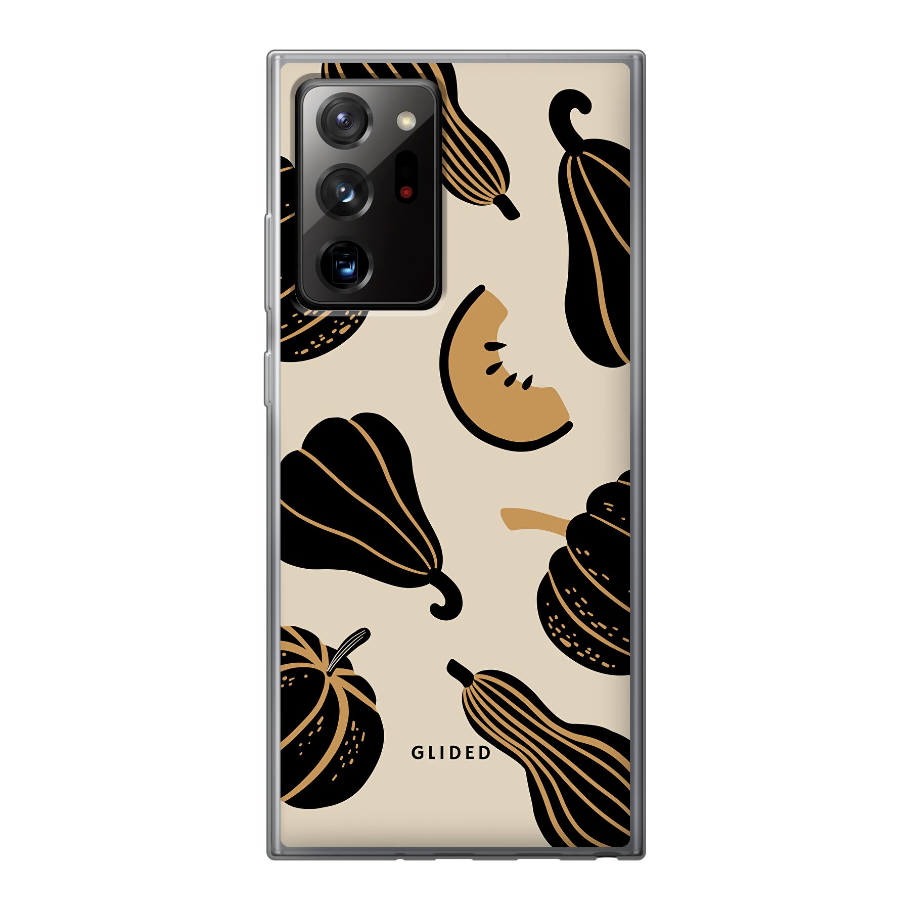 Produktbild Beige and Black Pumpkin - Samsung Galaxy Note 20 Ultra 5G Handyhülle