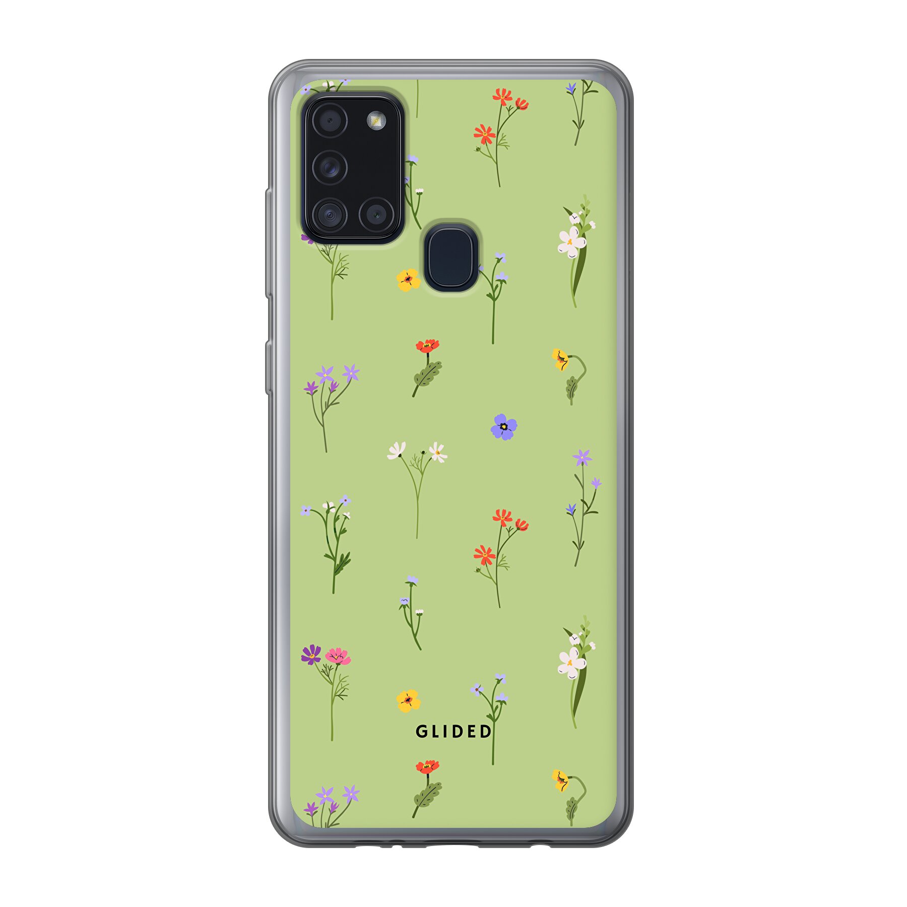 Produktbild Green Floral - Samsung Galaxy A21s Handyhülle