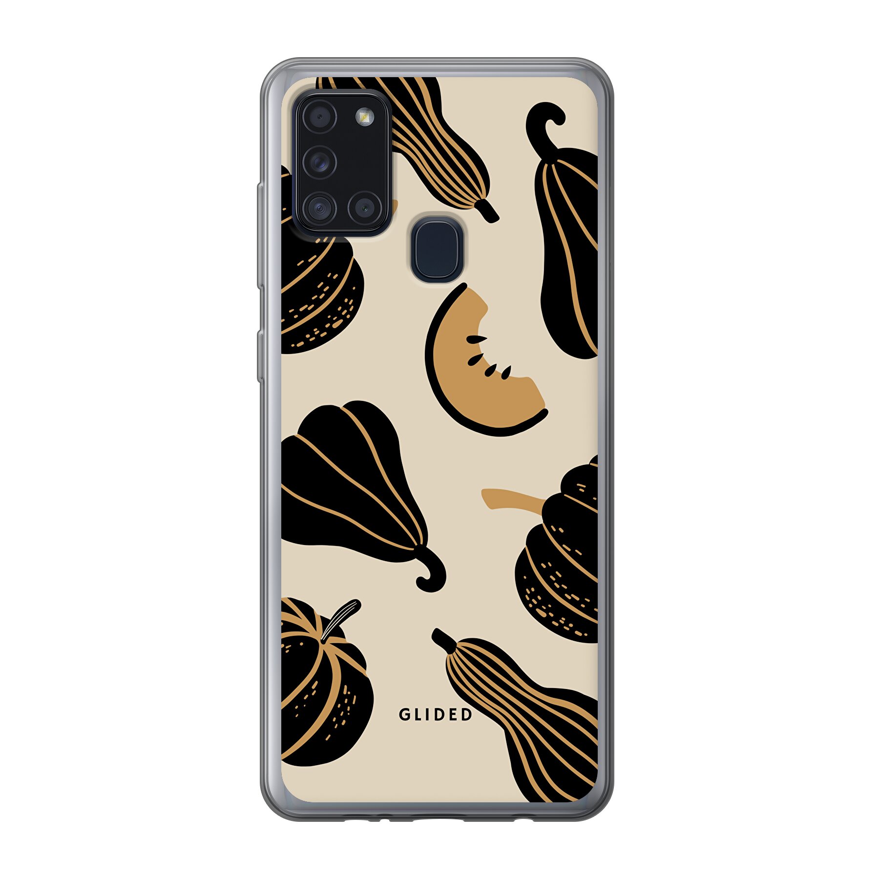 Produktbild Beige and Black Pumpkin - Samsung Galaxy A21s Handyhülle