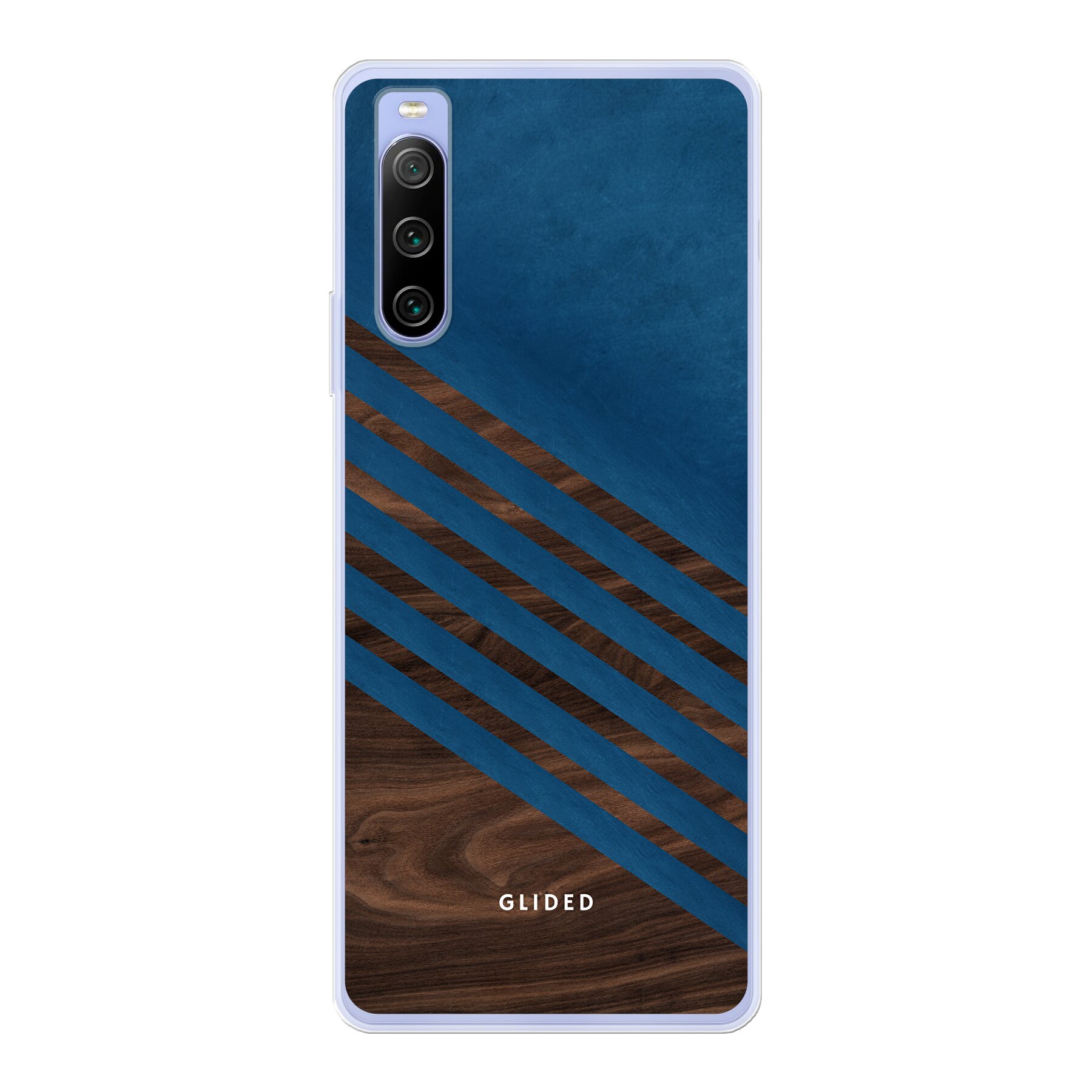 Blue Wood - Sony Xperia 10 IV Handyhülle