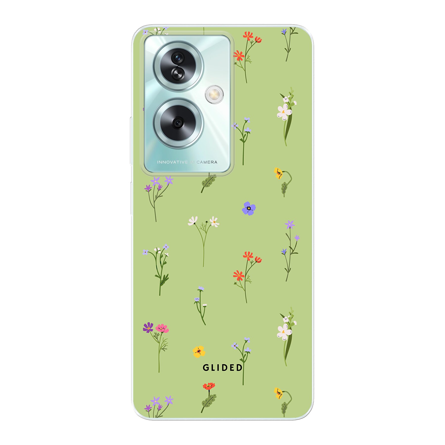 Produktbild Green Floral - Oppo A79 Handyhülle