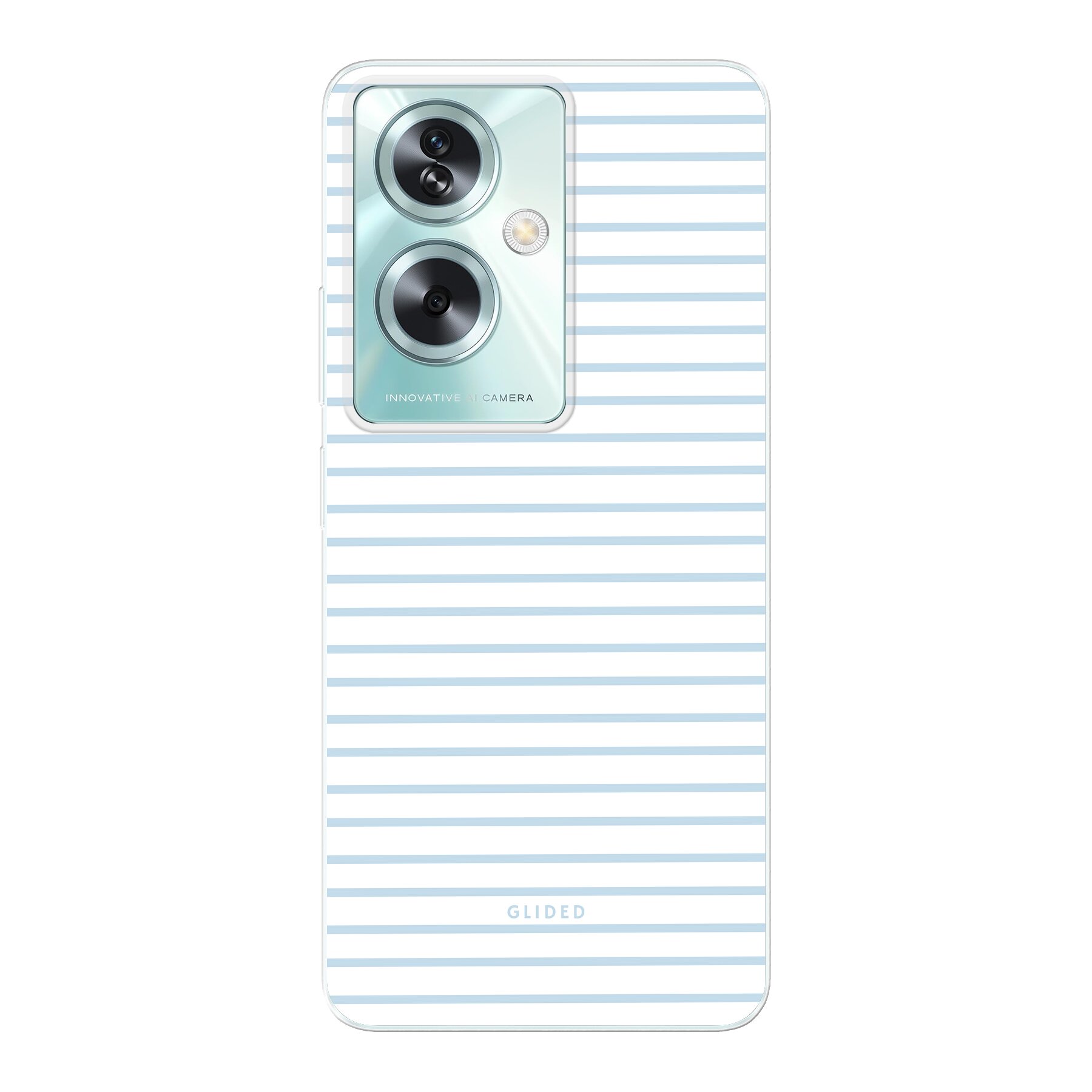 Produktbild Blue & White Stripes - Oppo A79 Handyhülle