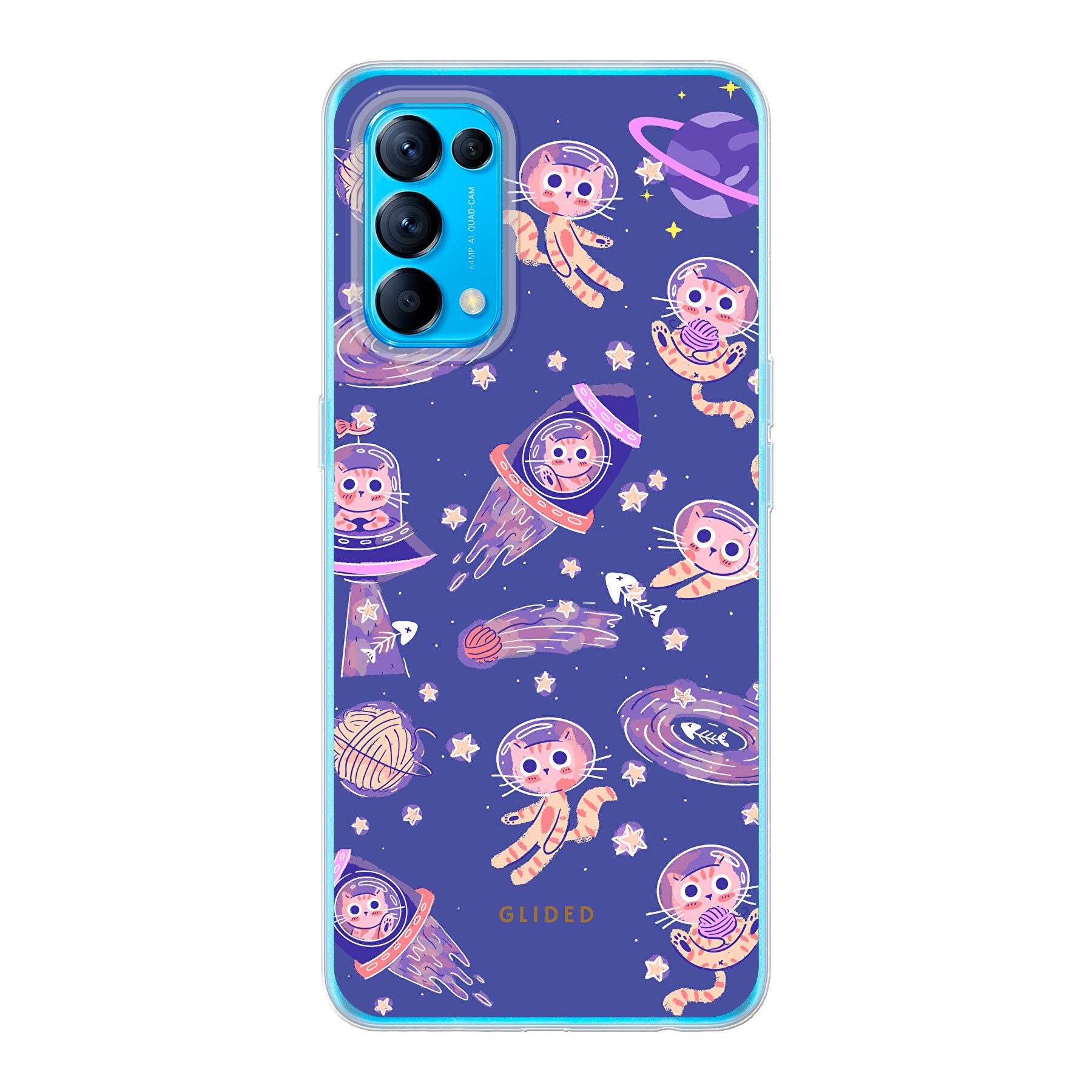 Produktbild Space Cat - Oppo Find X3 Lite Handyhülle