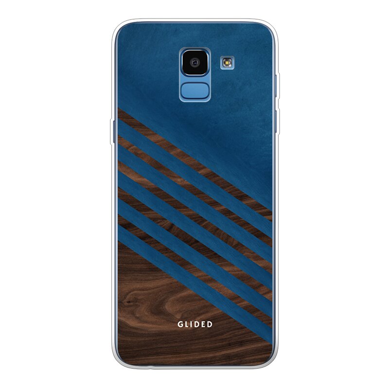 Blue Wood - Samsung Galaxy J6 2018 Handyhülle