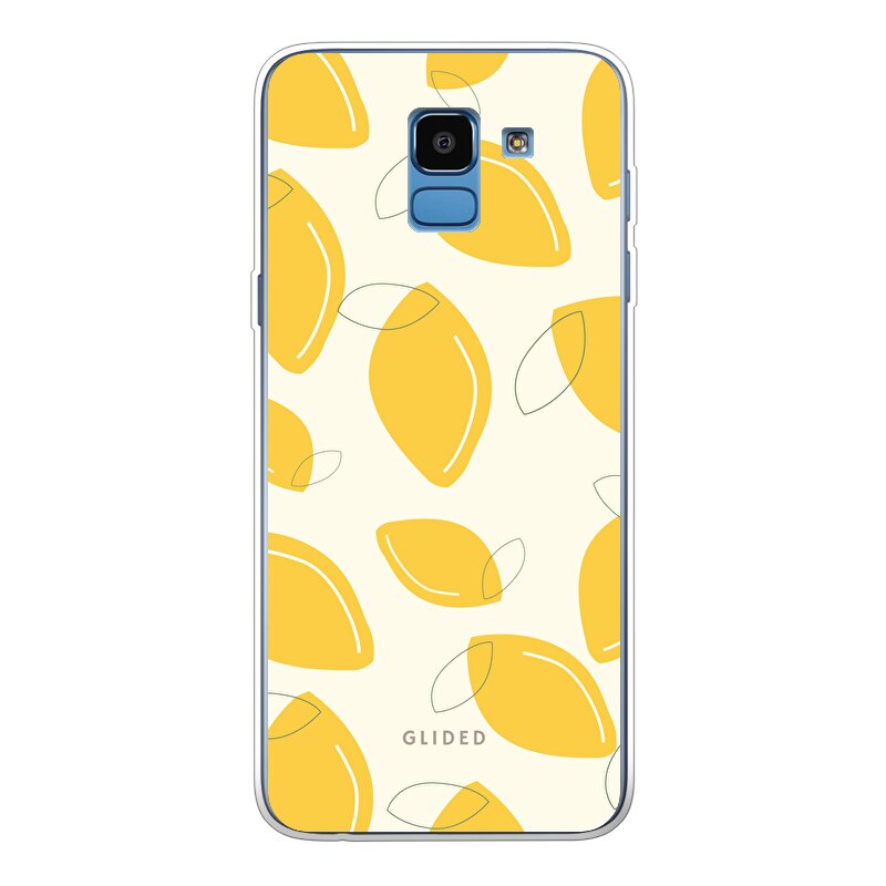 Abstract Lemon - Samsung Galaxy J6 2018 Handyhülle