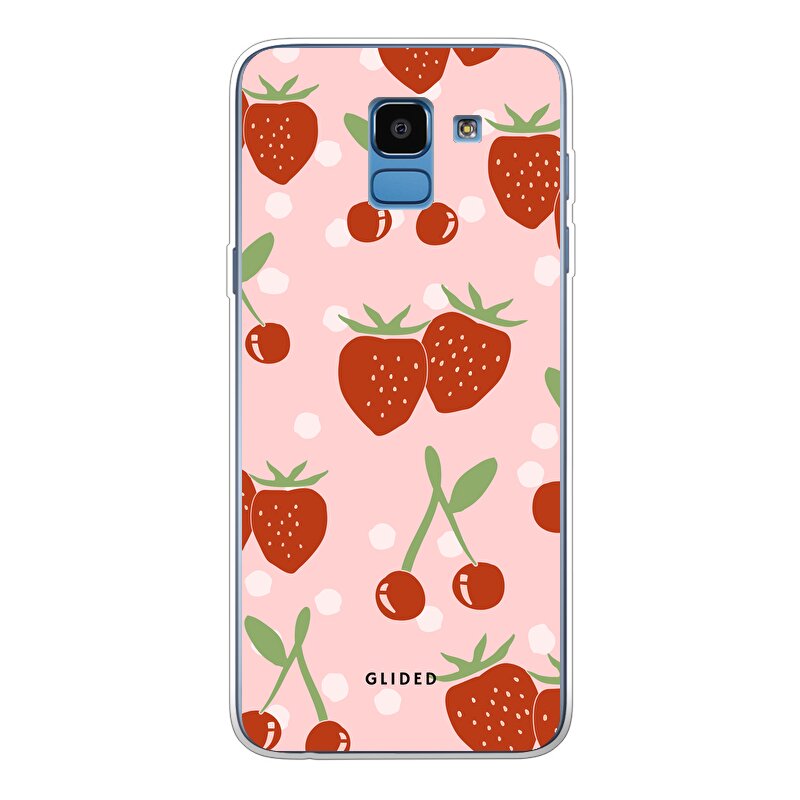Cherry meets Strawberry - Samsung Galaxy J6 2018 Handyhülle