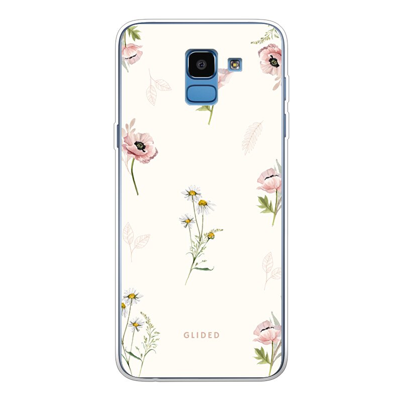 Pink Flower Time - Samsung Galaxy J6 2018 Handyhülle