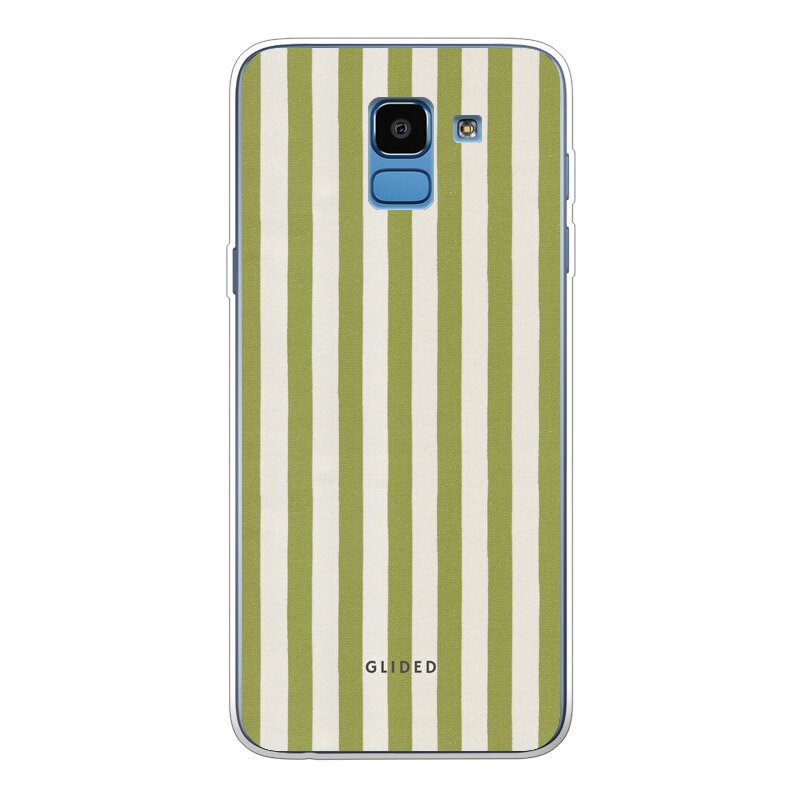 Green and Cream - Samsung Galaxy J6 2018 Handyhülle