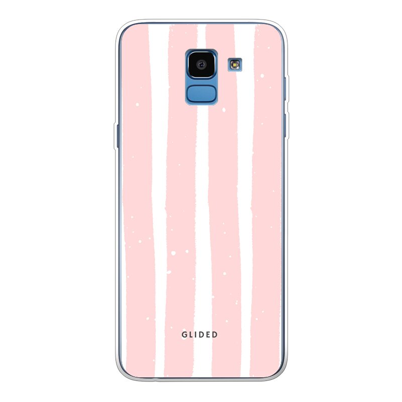 Pink Stripes - Samsung Galaxy J6 2018 Handyhülle