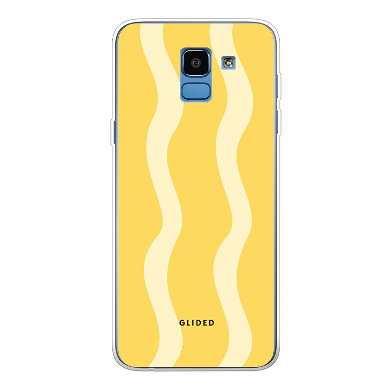Yellow Wavy - Samsung Galaxy J6 2018 Handyhülle