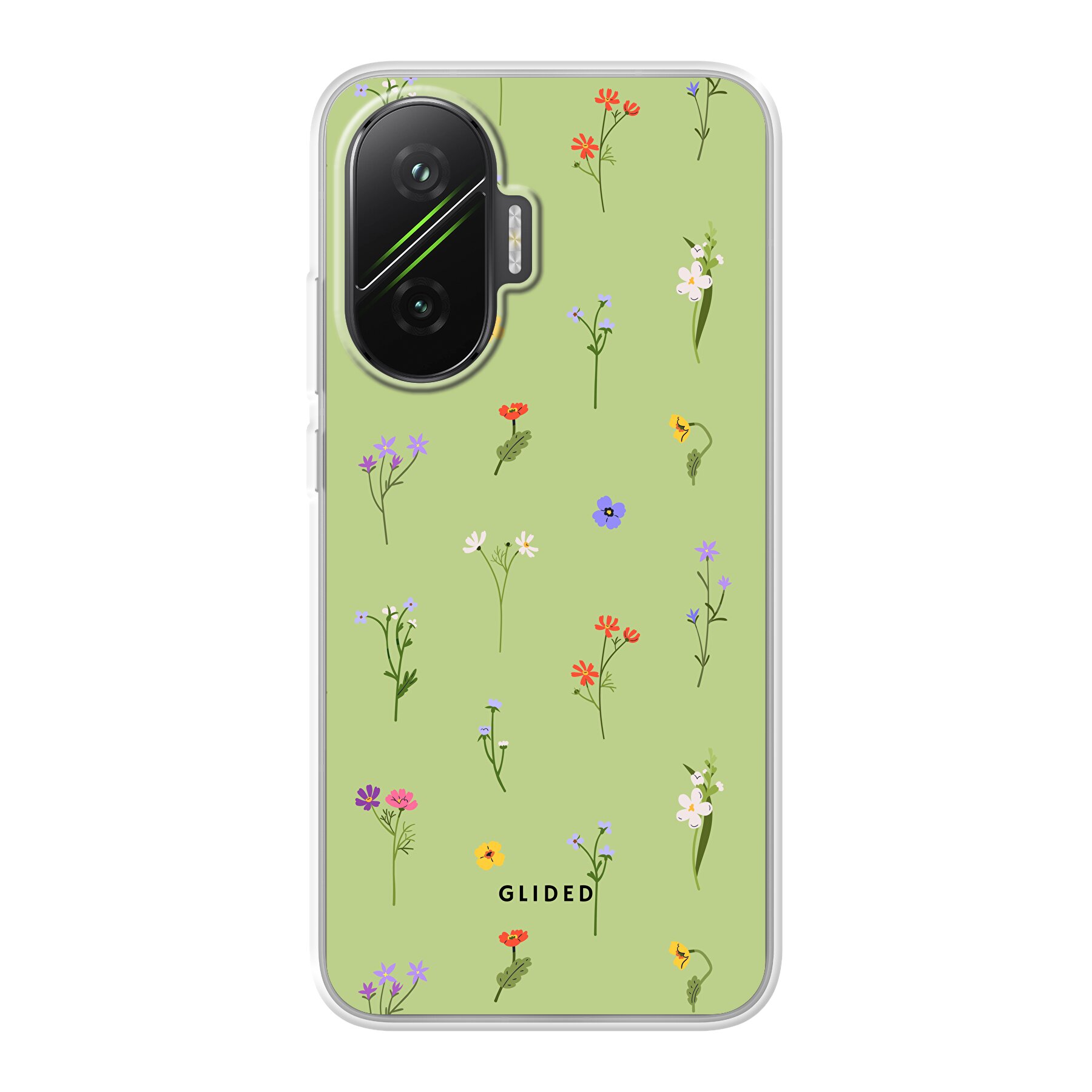 Produktbild Green Floral - Xiaomi Poco F7 Handyhülle