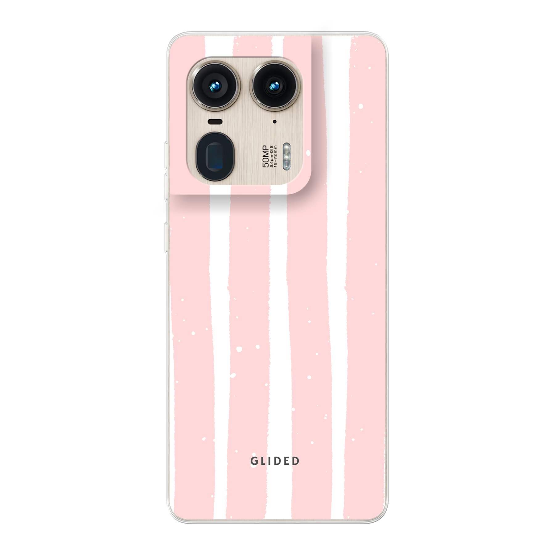 Izdelek slika Pink Stripes - Motorola Moto Edge 50 Ultra Ohišje za telefon