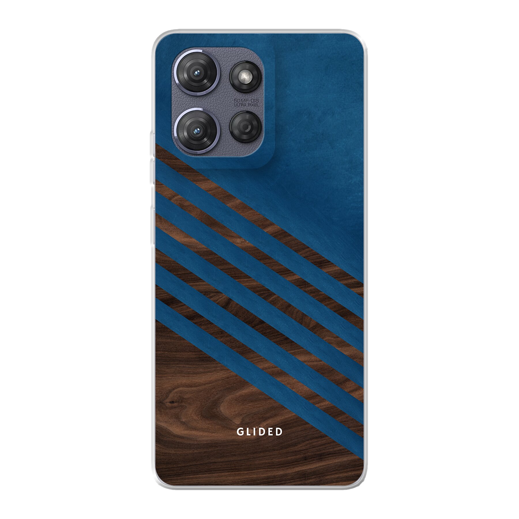 Blue Wood - Motorola Moto G Power 2025 Handyhülle
