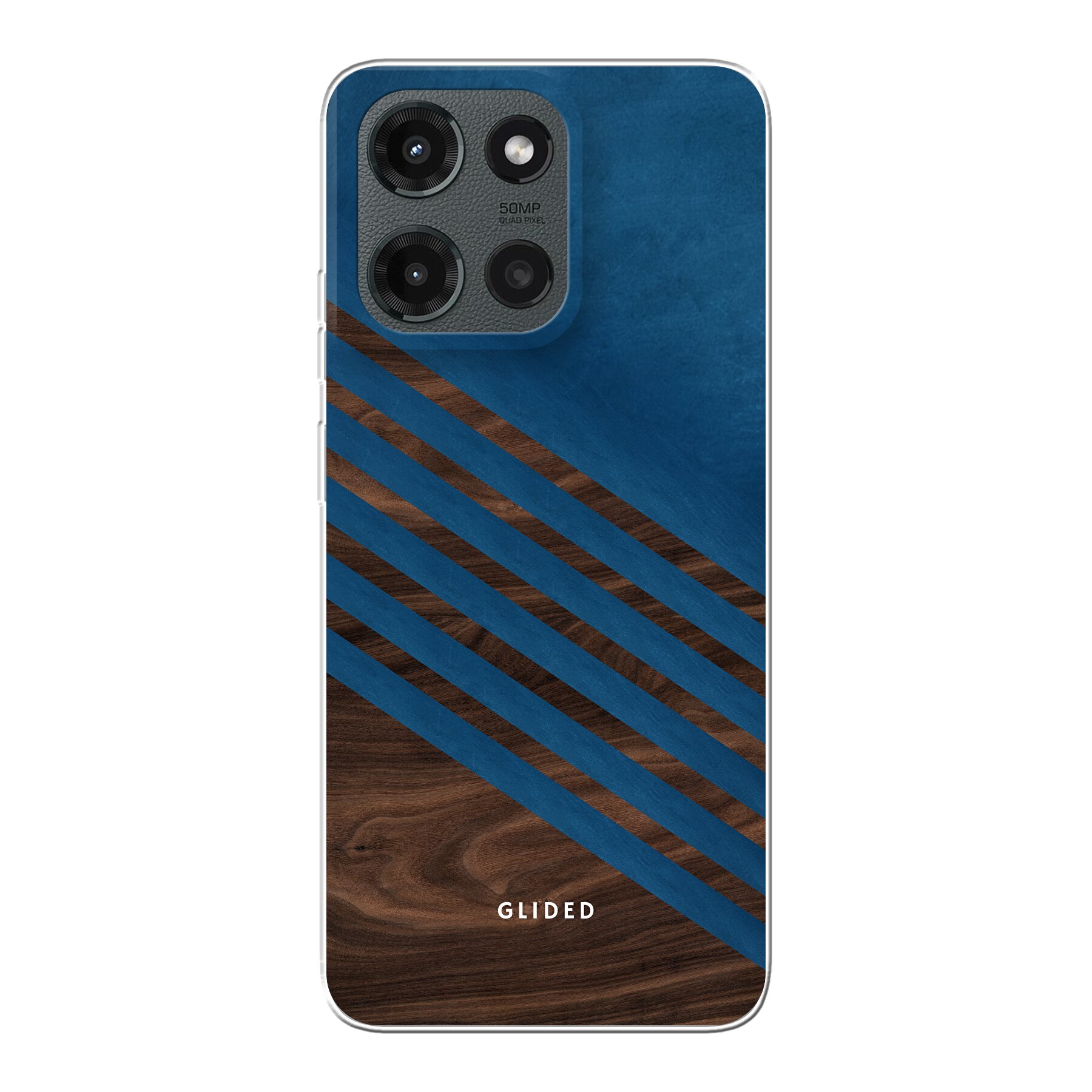 Blue Wood - Motorola Moto G 2025 Handyhülle