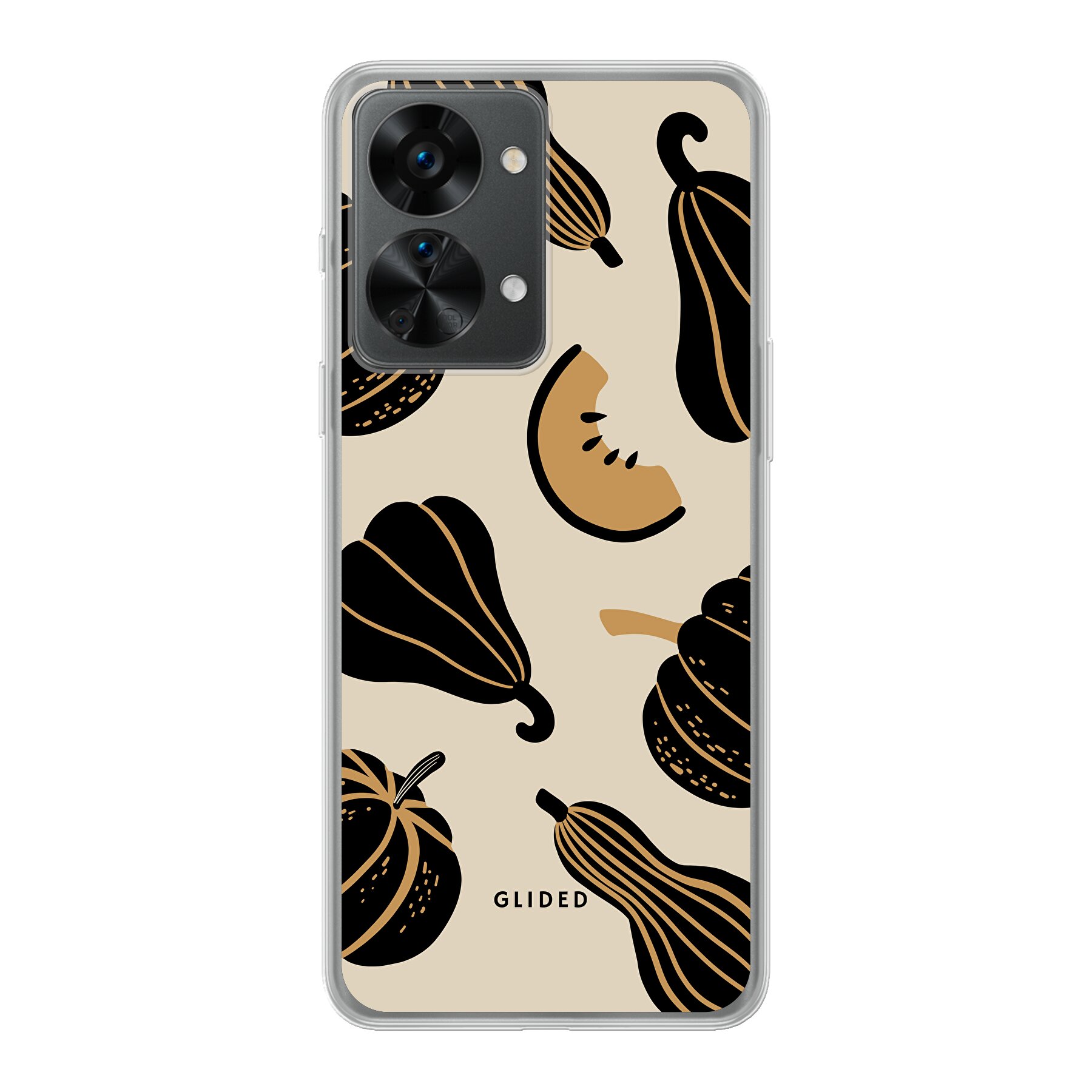 Produktbild Beige and Black Pumpkin - OnePlus Nord 2T Handyhülle