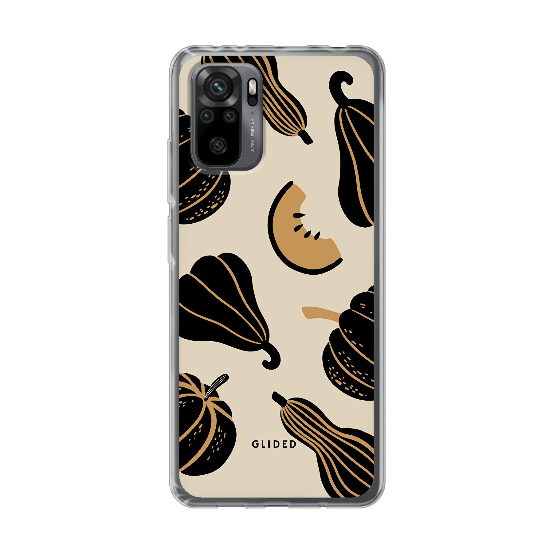 Produktbild Beige and Black Pumpkin - Xiaomi Redmi Note 10 Pro Handyhülle