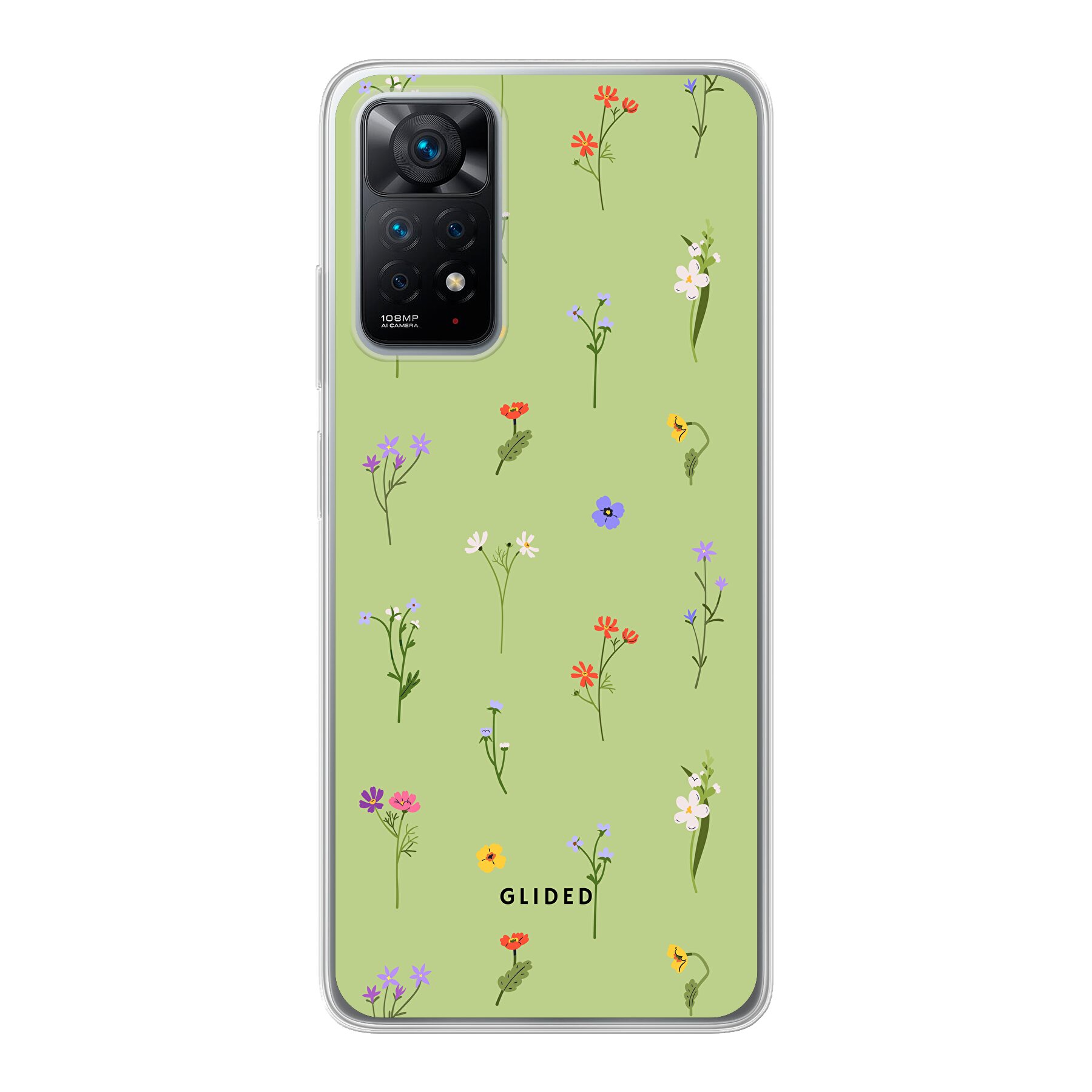 Produktbild Green Floral - Xiaomi Redmi Note 11 Pro Handyhülle