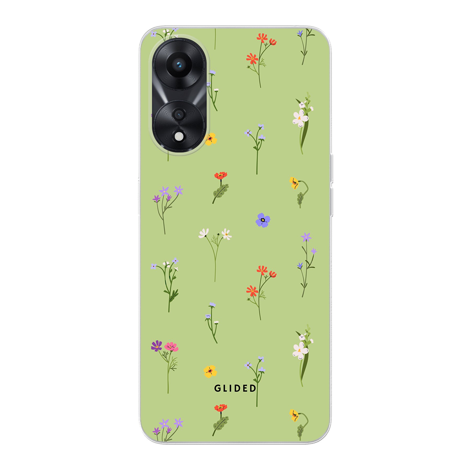 Green Floral - Oppo A78 5G Handyhülle