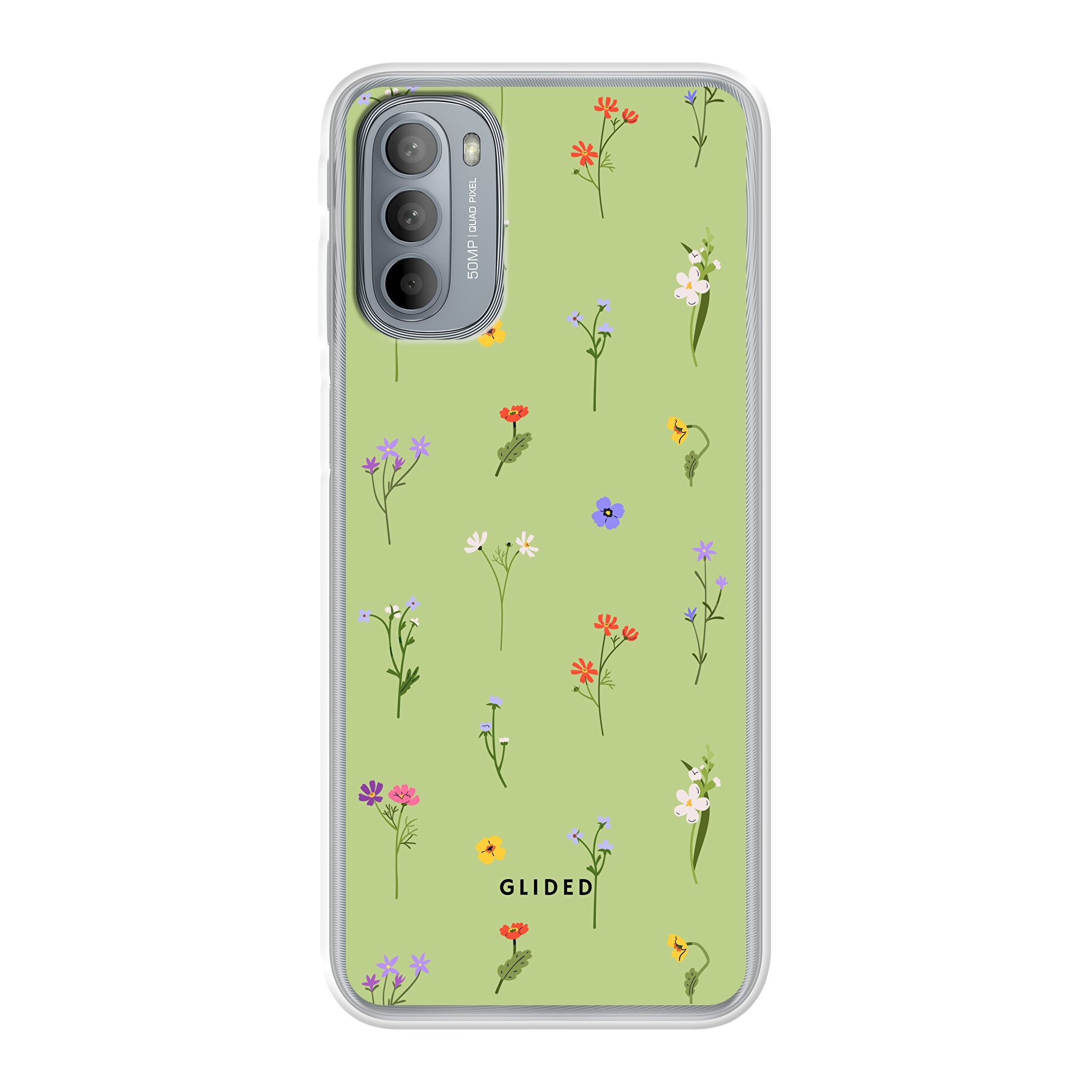 Produktbild Green Floral - Motorola Moto G31 Handyhülle