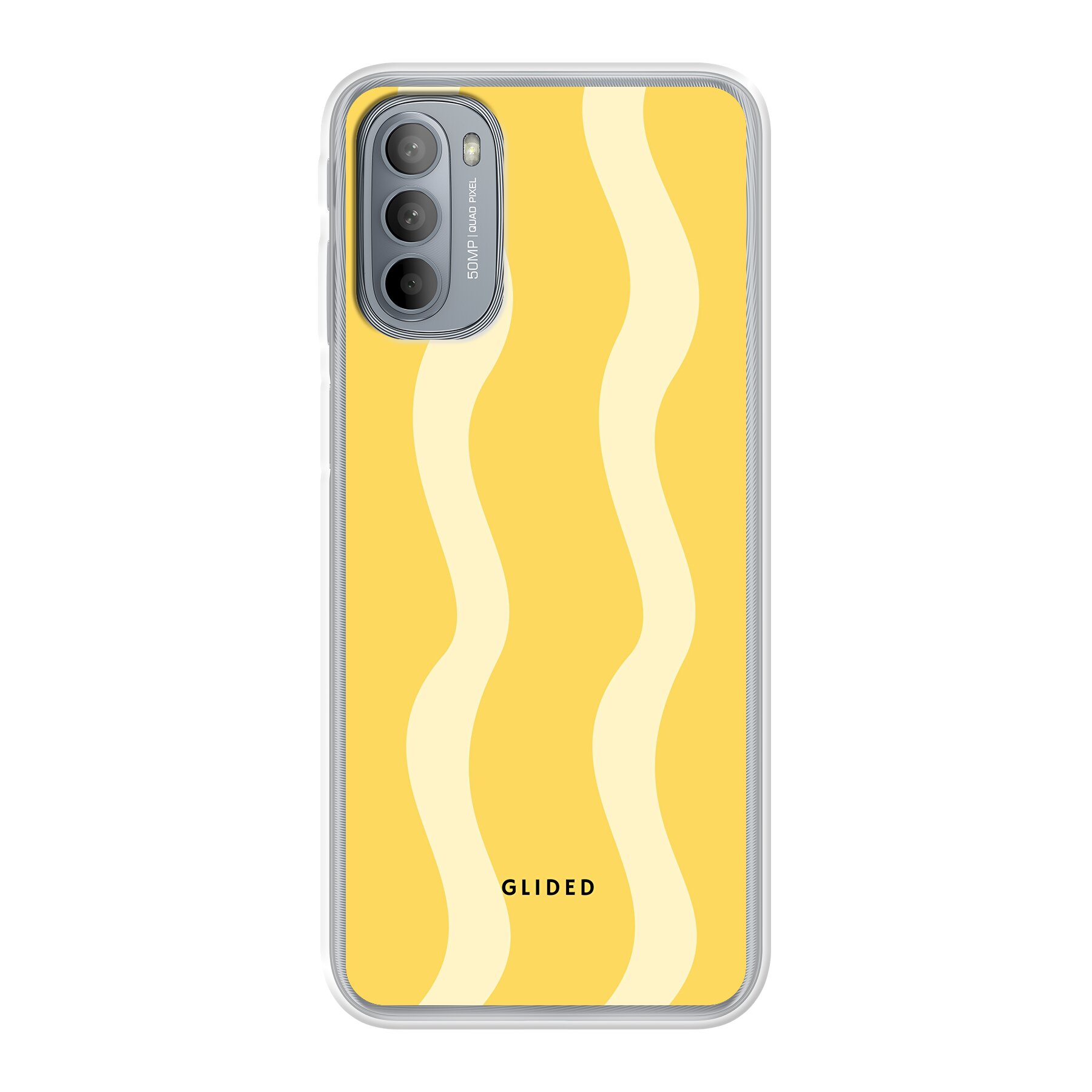 Produktbild Yellow Wavy - Motorola Moto G31 Handyhülle