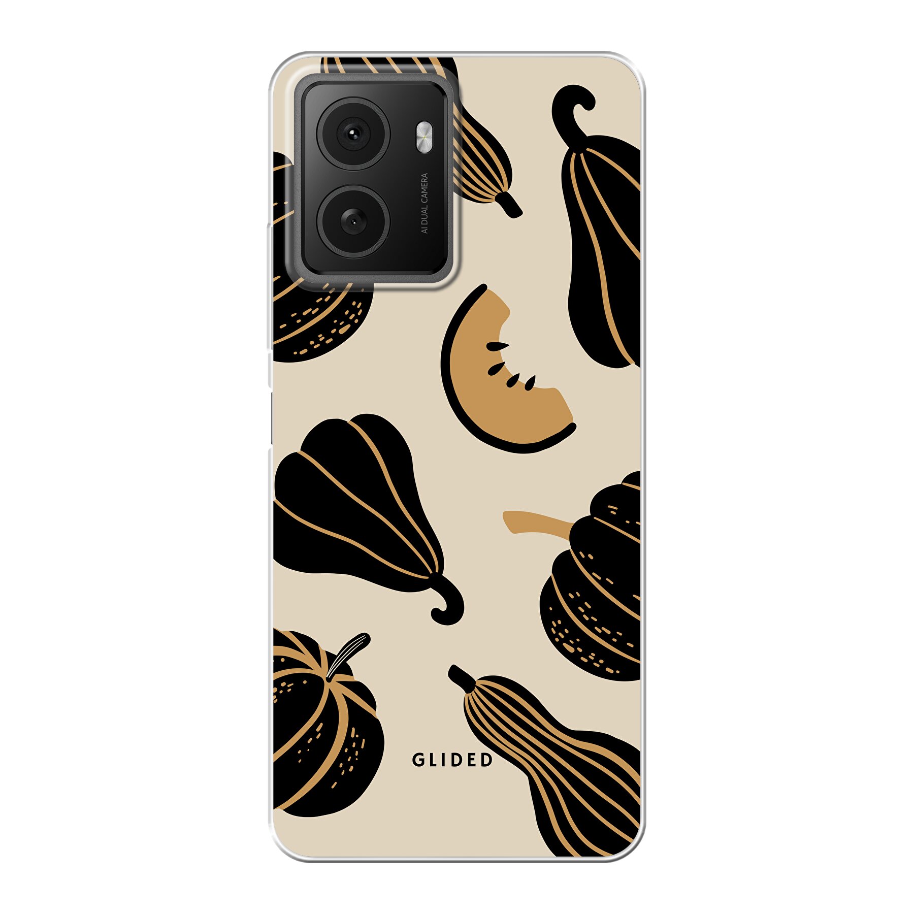 Produktbild Beige and Black Pumpkin - HMD Pulse Handyhülle