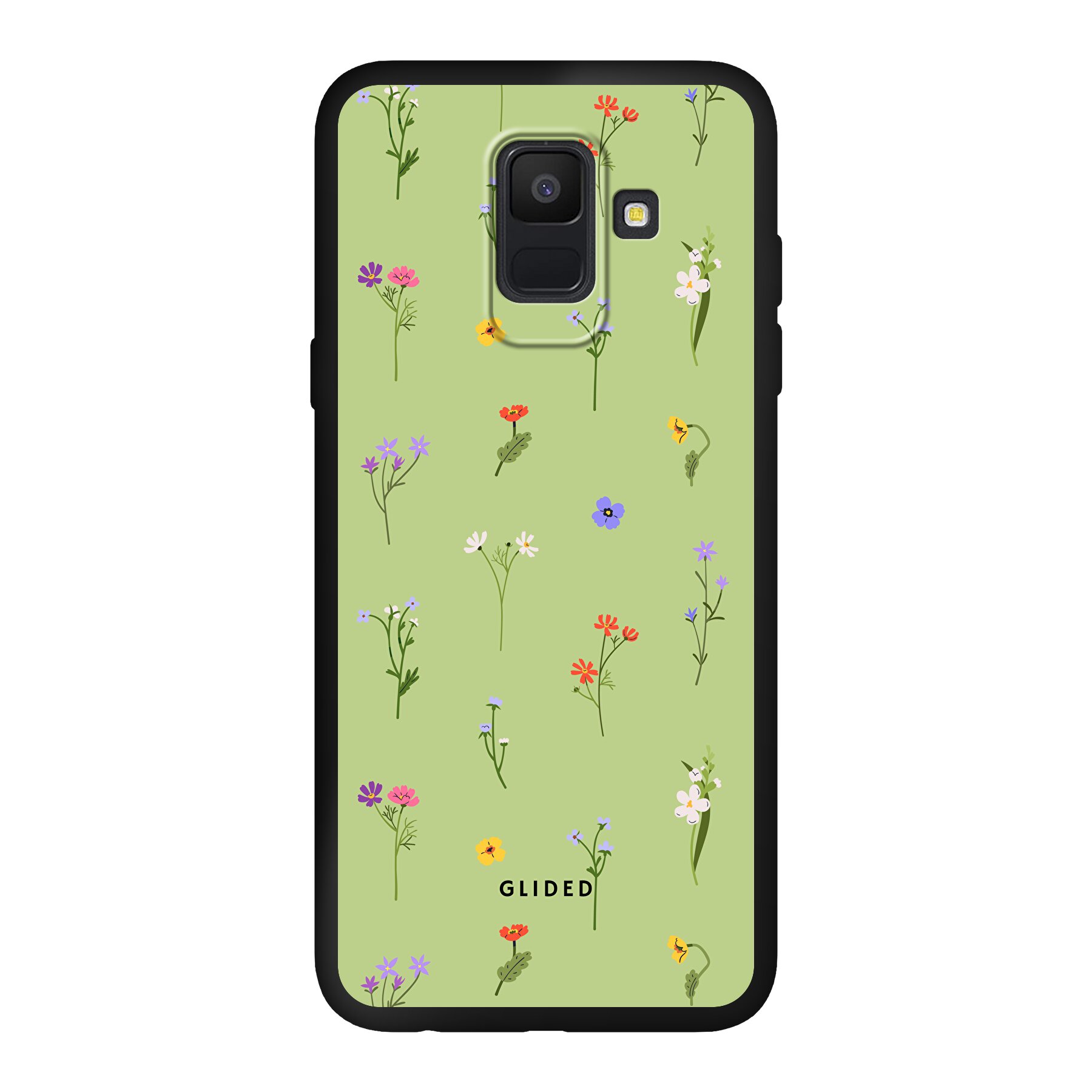 Produktbild Green Floral - Samsung Galaxy A6 2018 Handyhülle