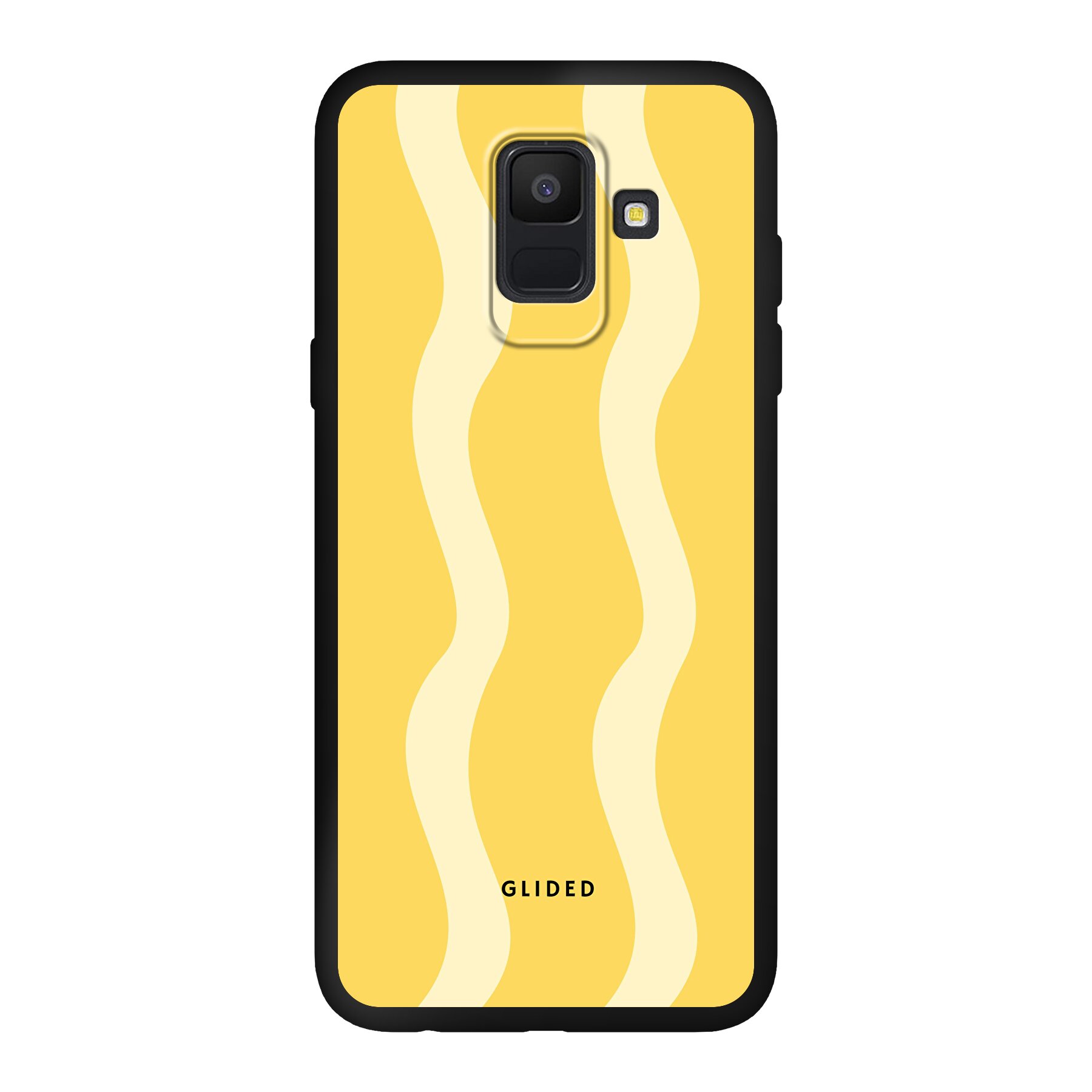 Produktbild Yellow Wavy - Samsung Galaxy A6 2018 Handyhülle