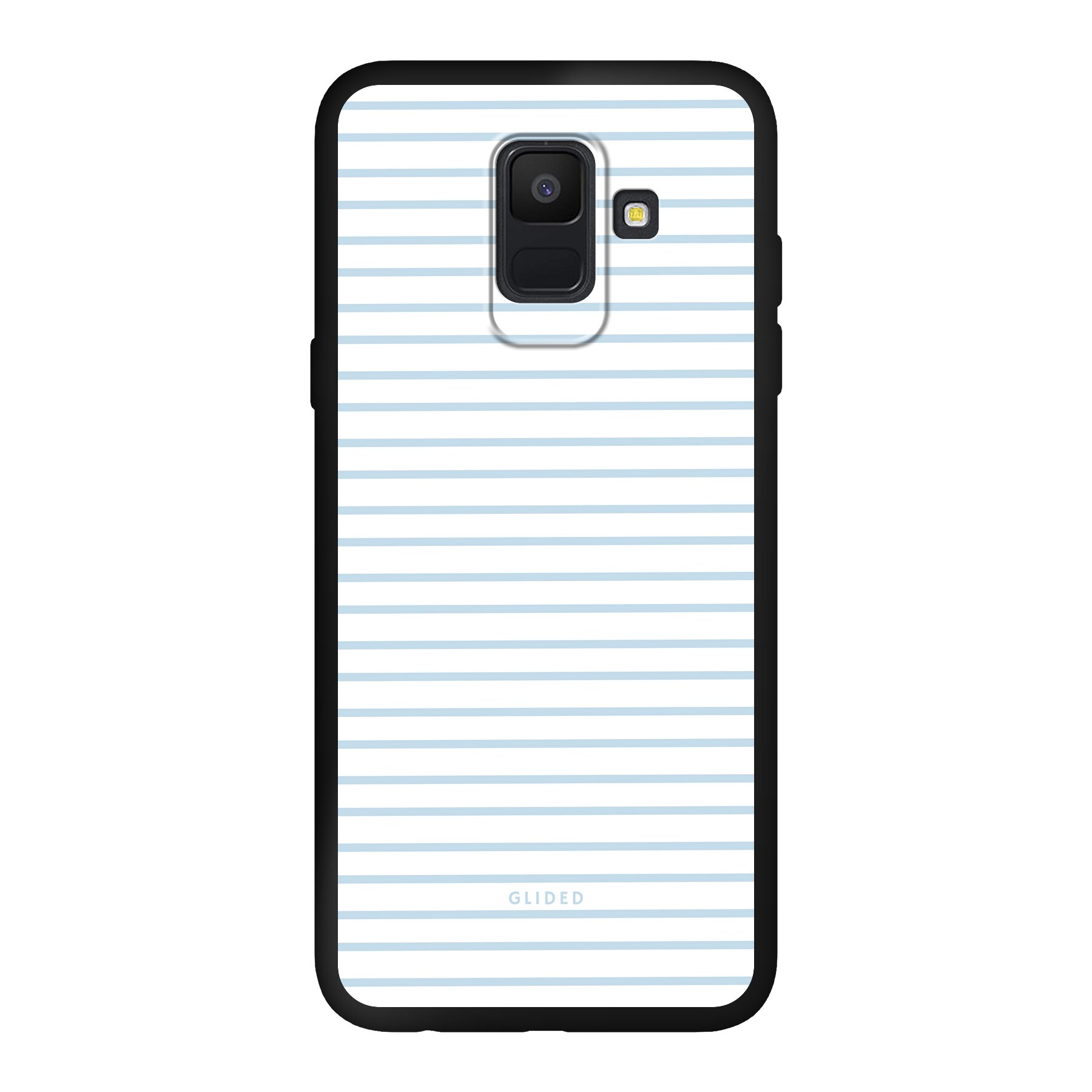 Produktbild Blue & White Stripes - Samsung Galaxy A6 2018 Handyhülle