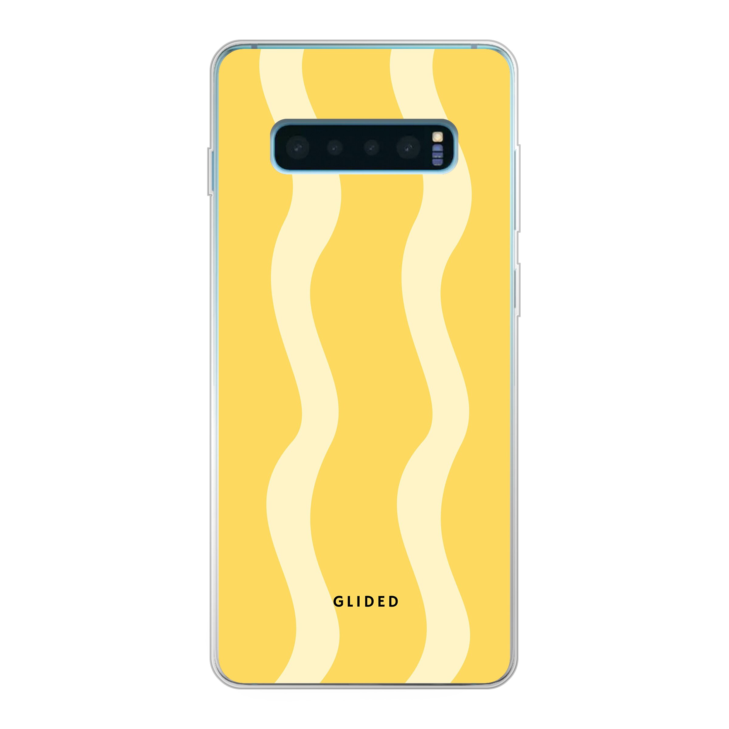 Produktbild Yellow Wavy - Samsung Galaxy S10 Plus Handyhülle